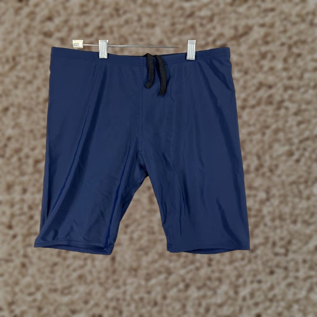 Vintage Sporti Shorts Jammer Adult 38 Blue Nylon Spandex Blend Compression Bottom Men Sporti Size US 38 / EU 54 - 1 Thumbnail