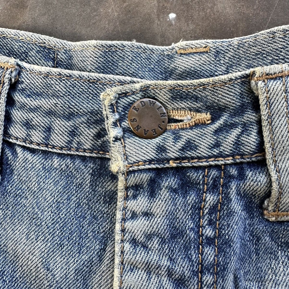Edwin W28🔥Vintage Edwin Distressed Faded Rusty Denim Jean Pant Size US 28 / EU 44 - 6 Thumbnail