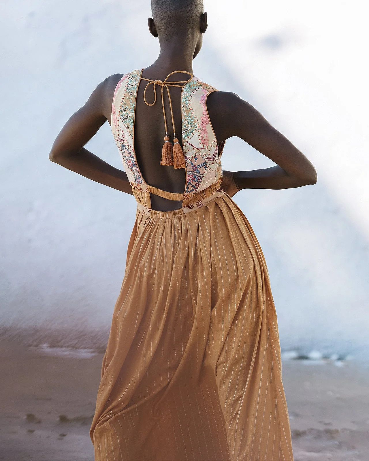 Mes Demoiselles Mes Demoiselles Paris New Ajna Maxi Dress Size S / US 4 / IT 40 - 3 Thumbnail