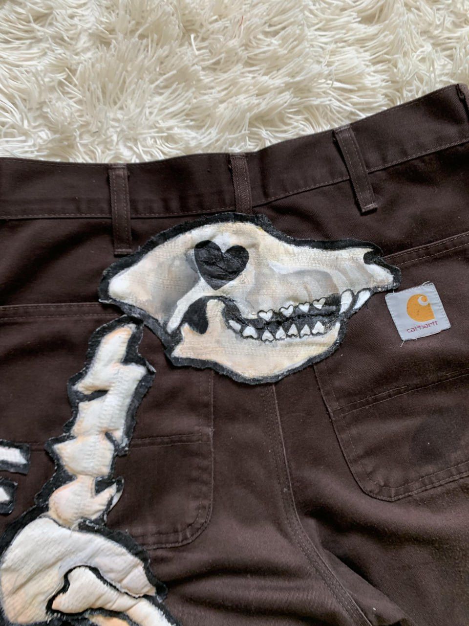 Carhartt Carhartt custom jeans "Bones" by Kirilyuk Ruslana Size US 28 / EU 44 - 3 Thumbnail