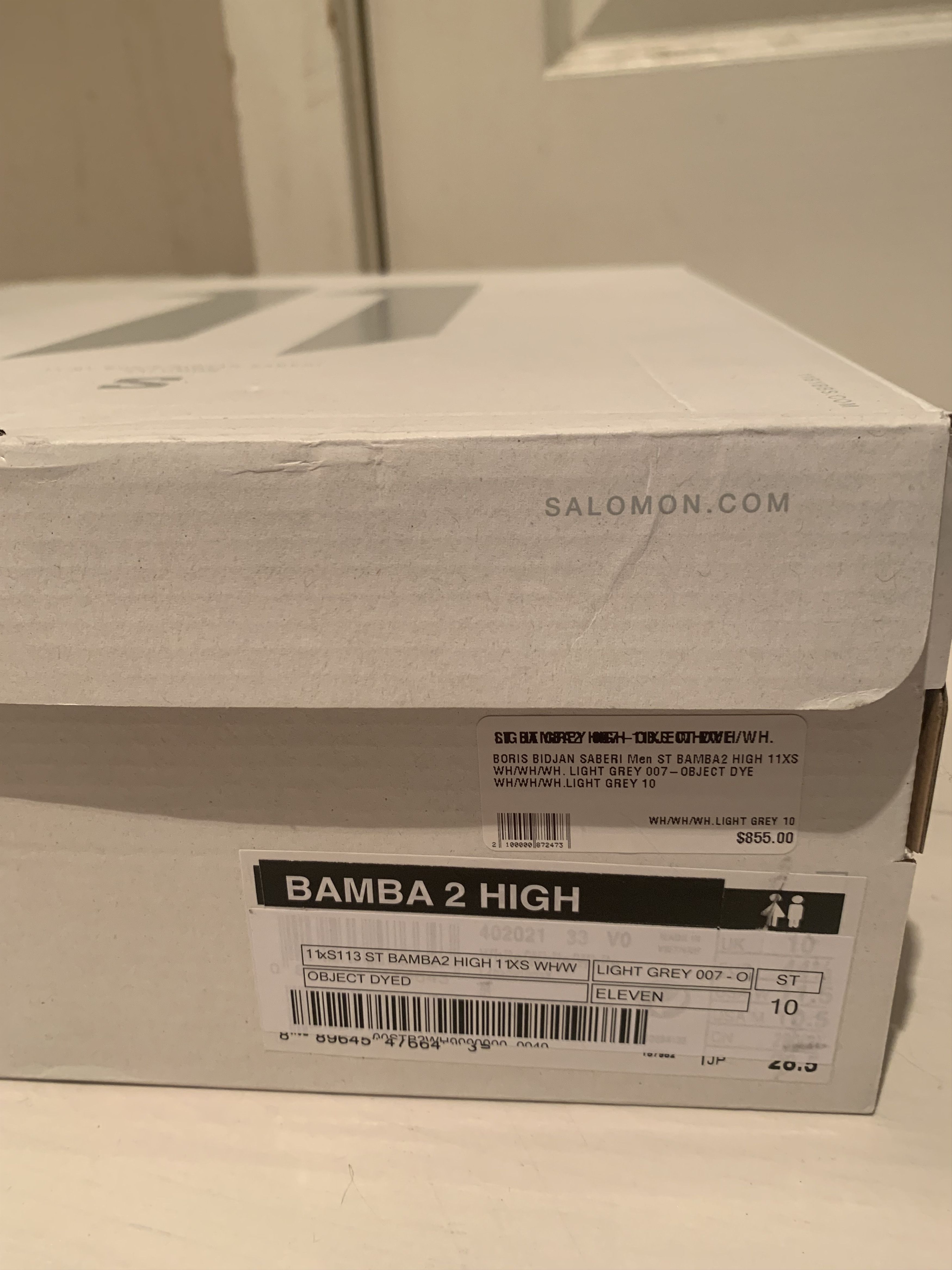 11 By Boris Bidjan Saberi × Salomon Salomon x 11bybbs Bamba 2 Object Dyed Light Gray Size US 10.5 / EU 43-44 - 13 Thumbnail