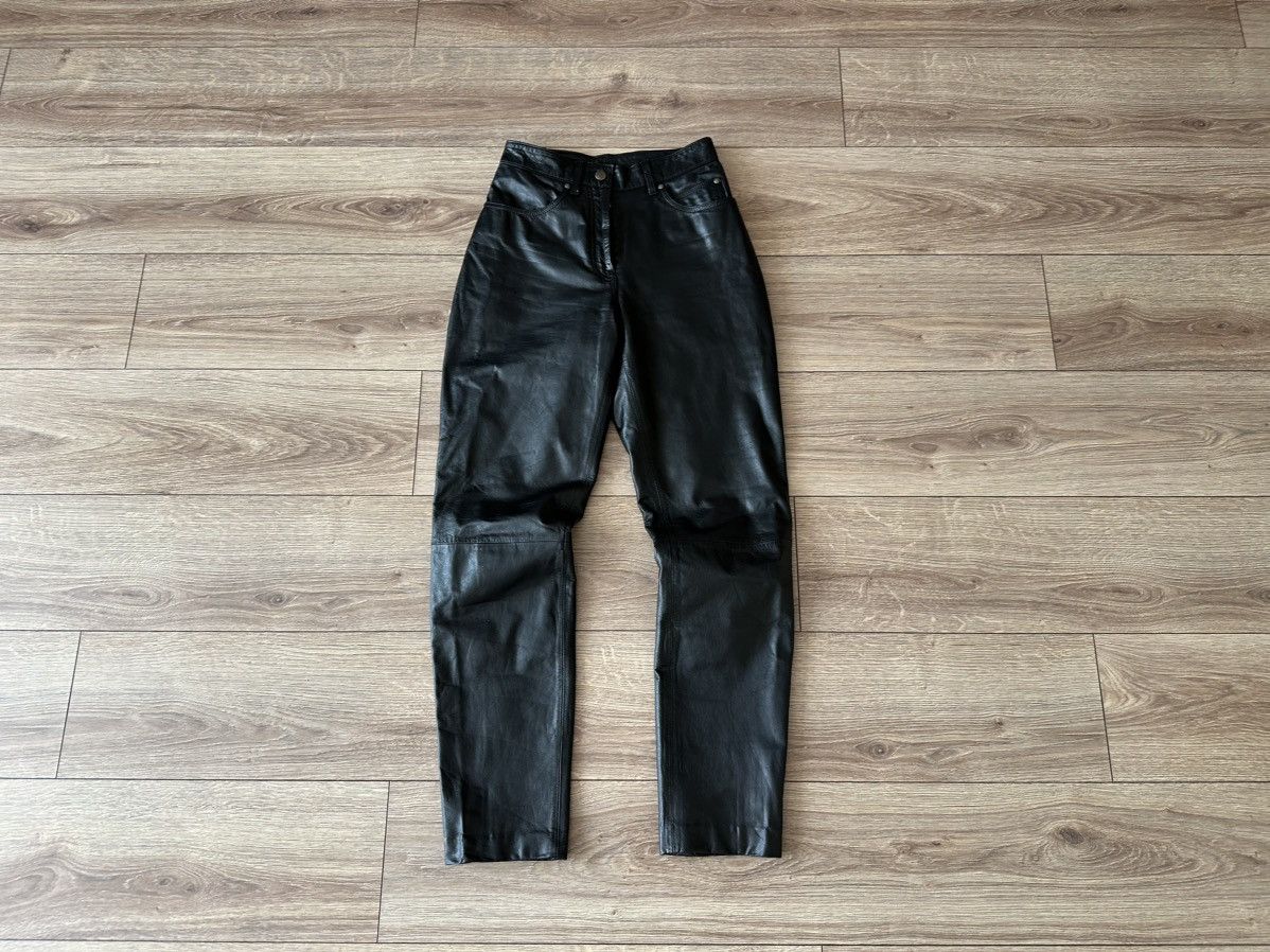 Harley Davidson Harley Davidson Vintage Leather Pants Size 28" / US 6 / IT 42 - 1 Thumbnail