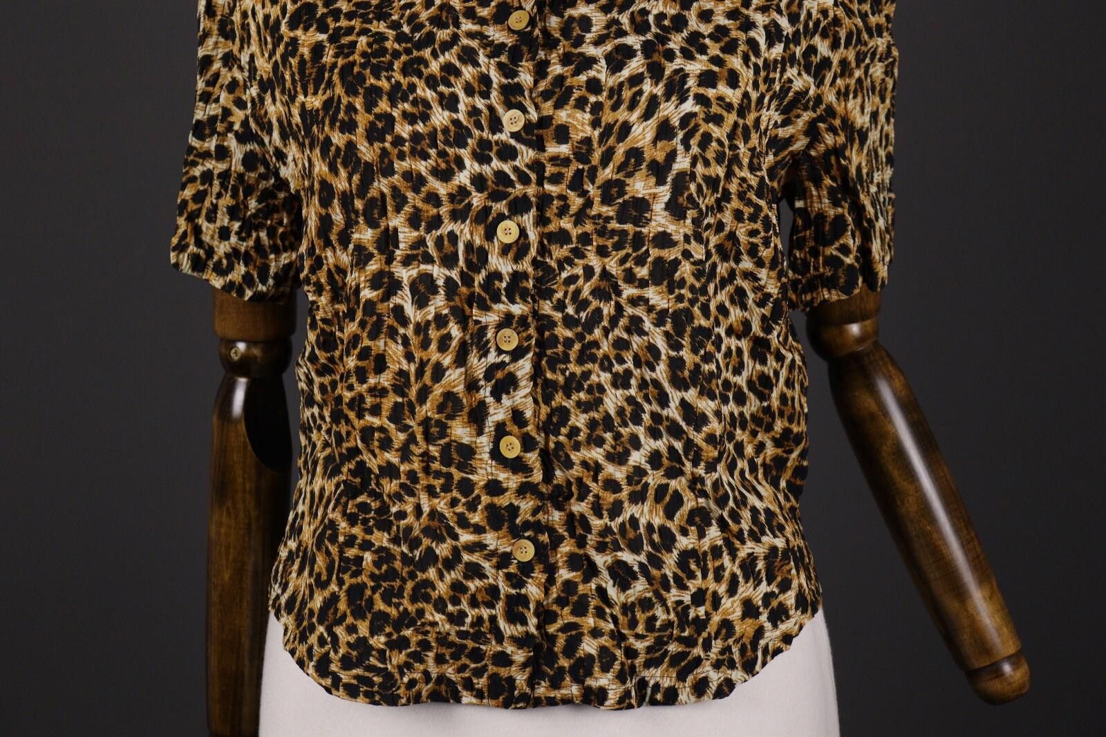 Nanushka Nanushka Leopard Print Top Button Down Blouse Shirt Size M Size M / US 6-8 / IT 42-44 - 3 Thumbnail