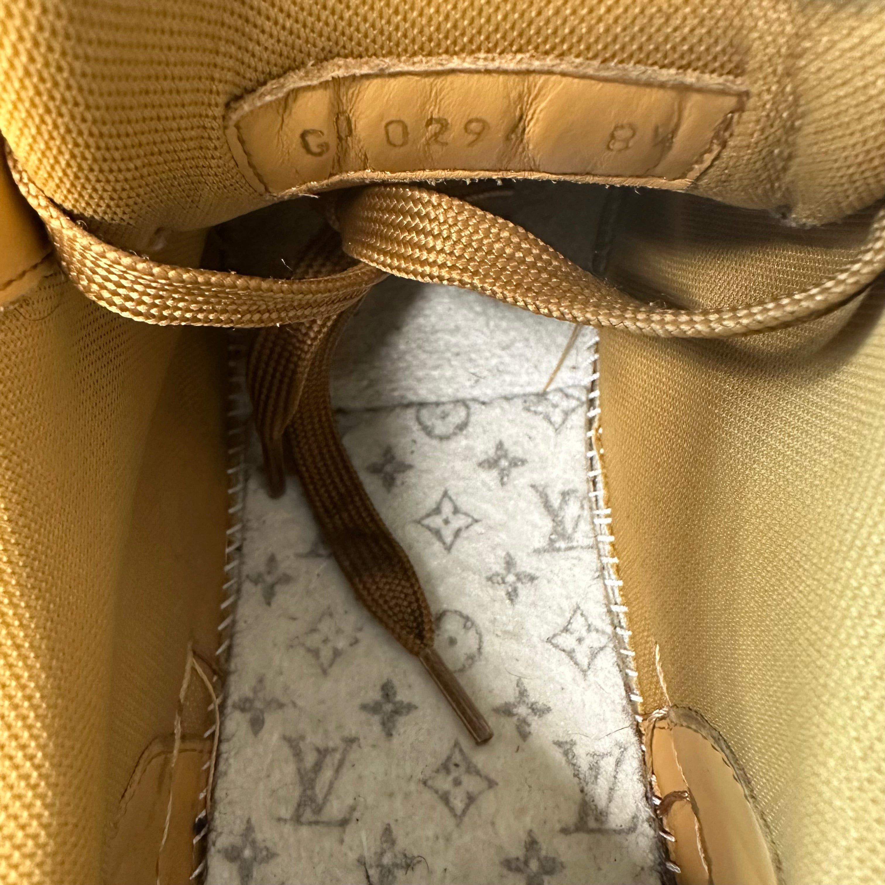 Louis Vuitton Louis Vuitton Brown Leather Studded Trainer Sz 10 (8.5LV) Size US 10 / EU 43 - 7 Thumbnail