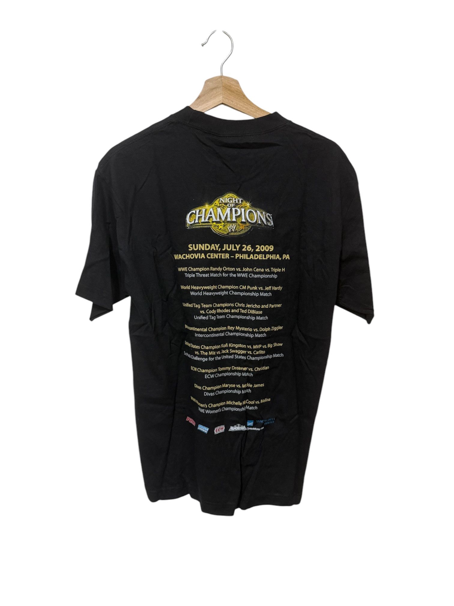 WWE Near Vintage WWE Night of Champions 2009 PPV T Shirt Size US M / EU 48-50 / 2 - 2 Thumbnail