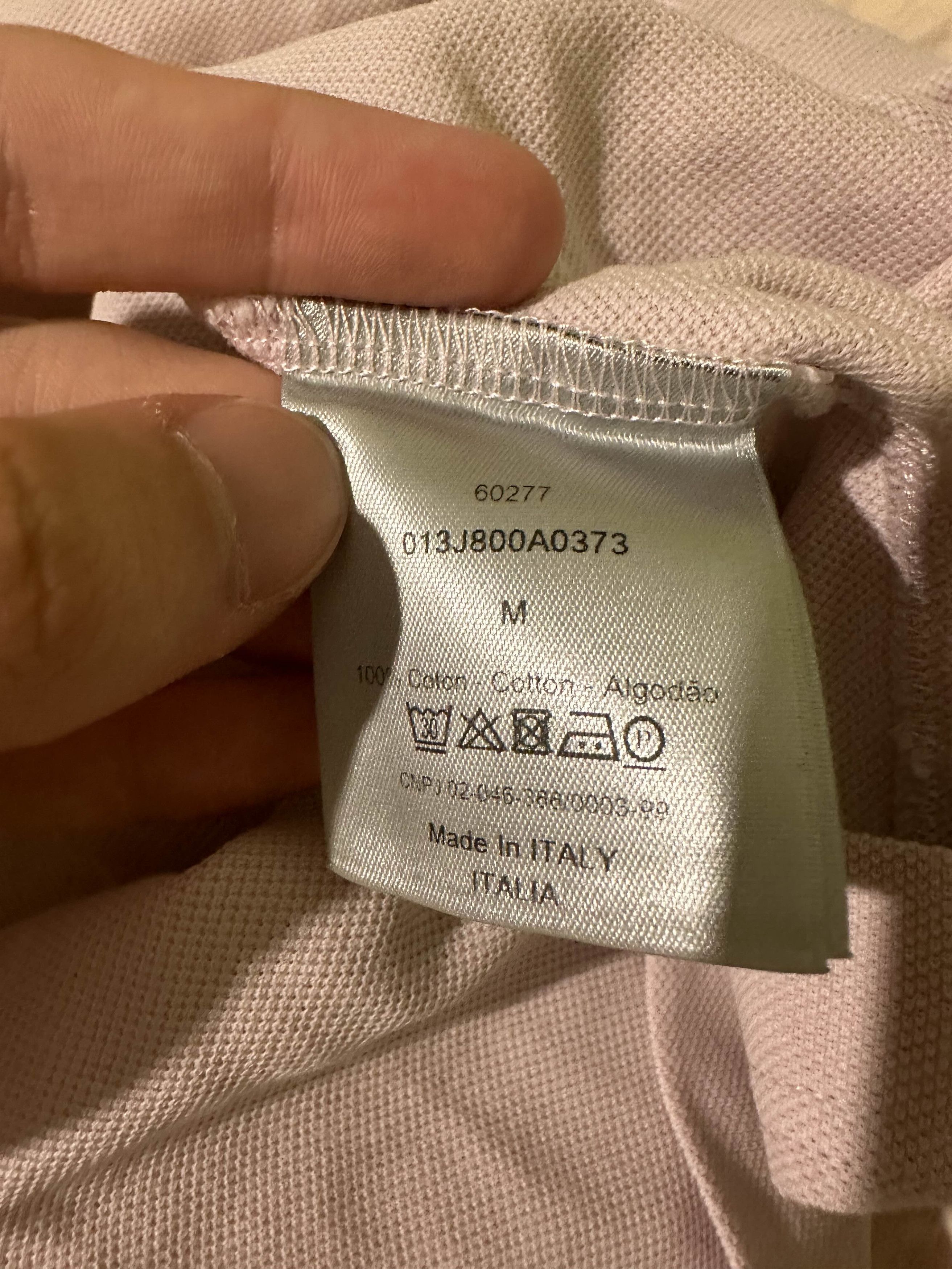 Dior Dior Polo T-Shirt CD Embroidered Logo Light Pink Size US M / EU 48-50 / 2 - 8 Thumbnail