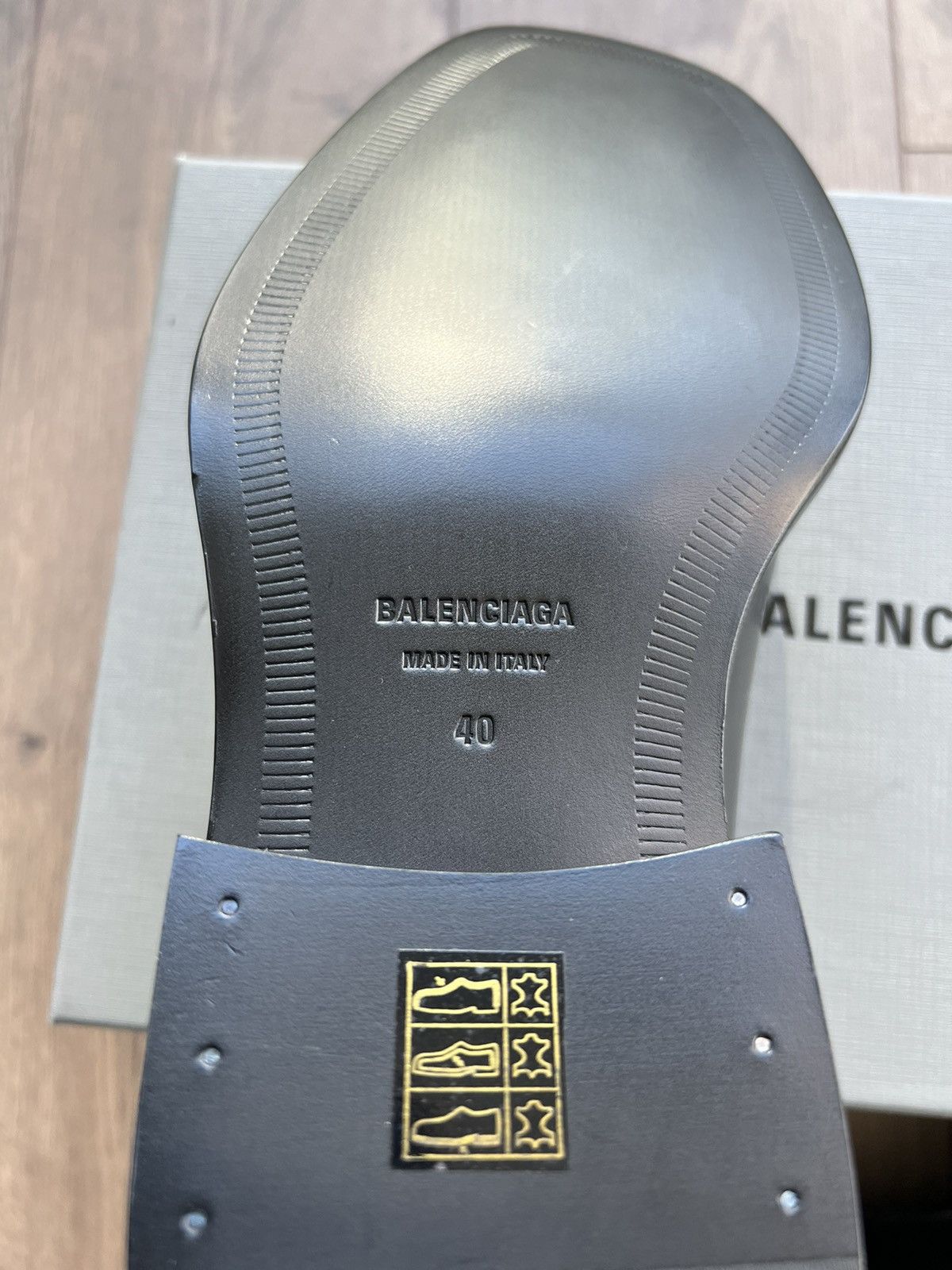 Balenciaga *SAMPLE* Balenciaga Square Toe Derby 40 Size US 7 / EU 40 - 8 Thumbnail