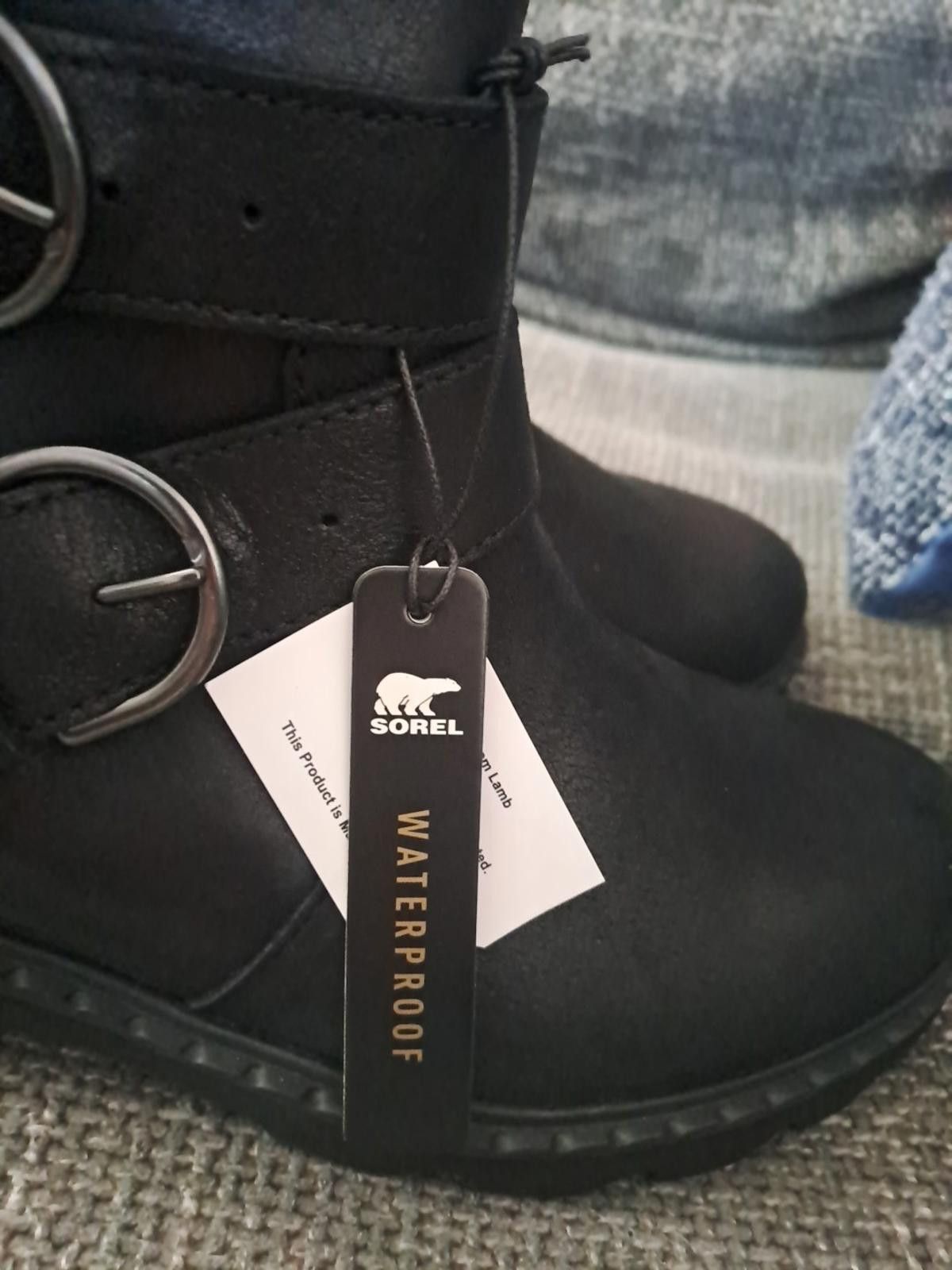 SOREL Sorel Waterproof Black Leather Phoenix Moto Size UK 8 Size US 10 / IT 40 - 4 Thumbnail