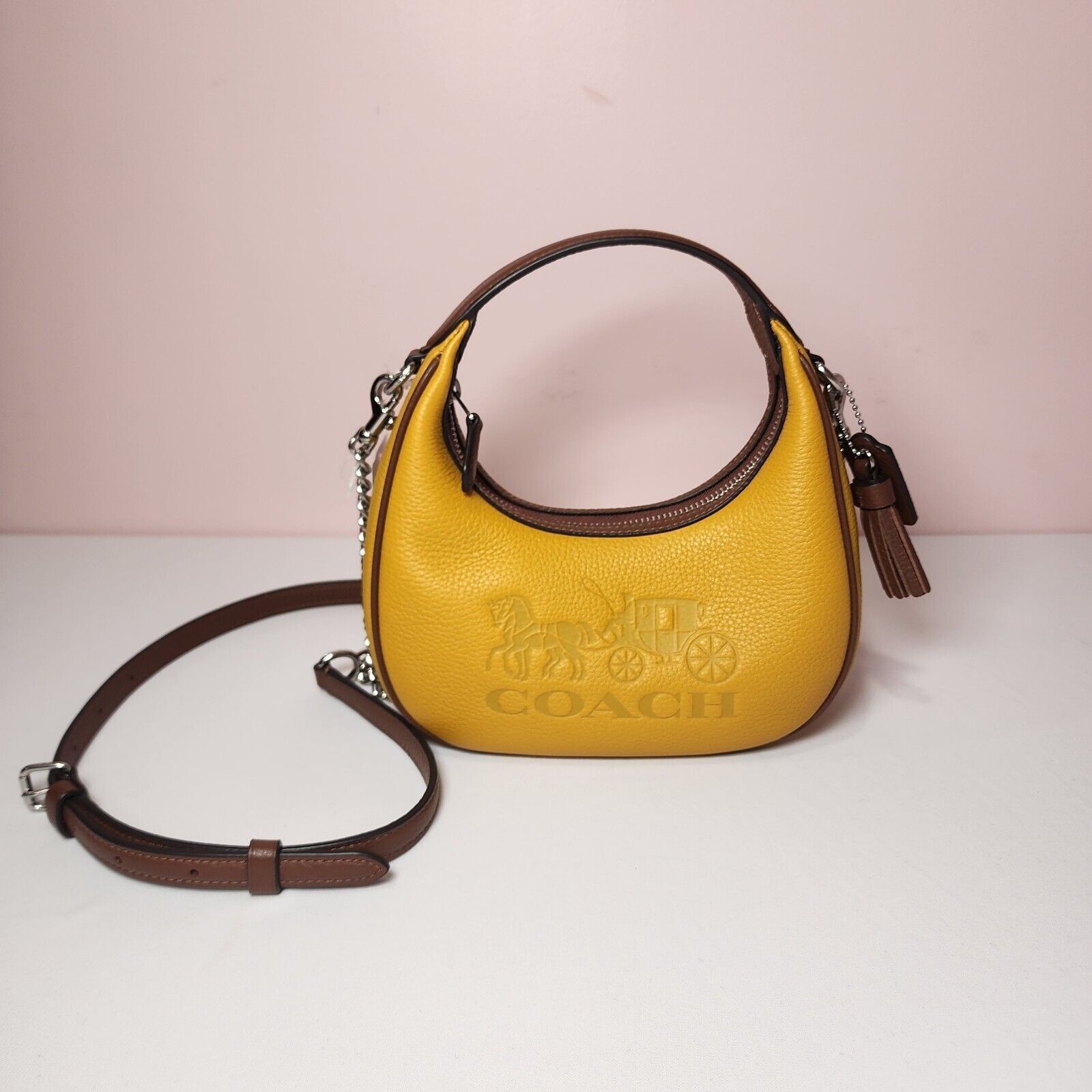 Coach NWT Coach CT884 Carmen Mini Colorblock Yellow Gold Multi Size ONE SIZE - 1 Thumbnail