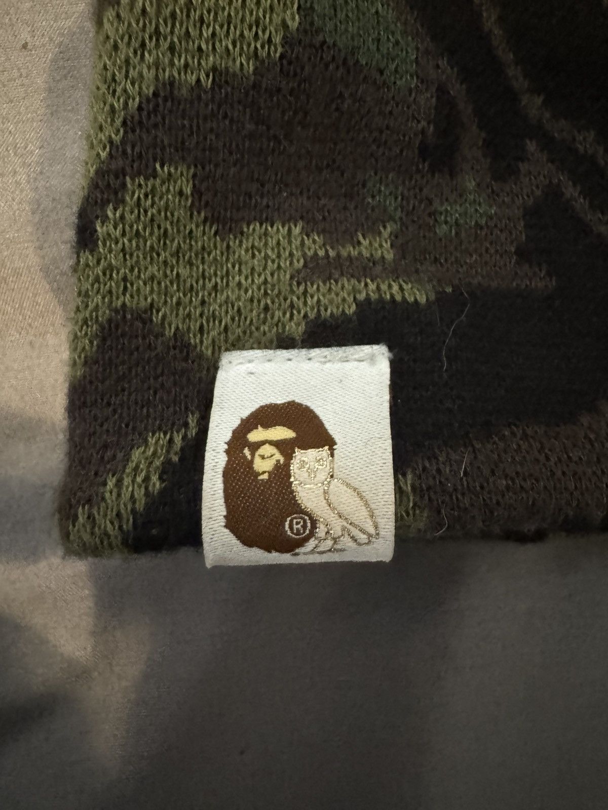 Bape × October's Very Own BAPE X OVO Woodland Camo Shark Reversible Balaclava Size ONE SIZE - 4 Thumbnail