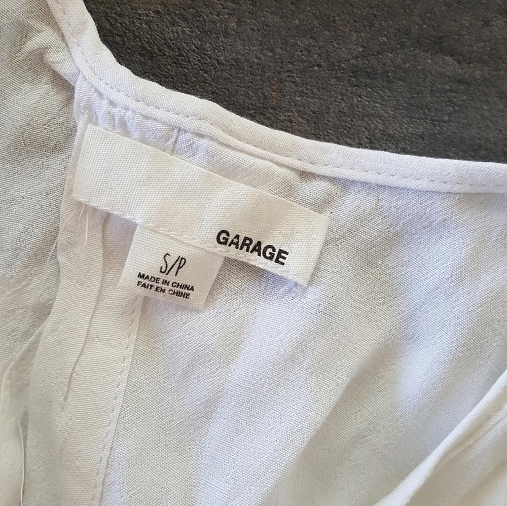 Garbage TV White Classic Garage Dressy Blouse Size S / US 4 / IT 40 - 4 Thumbnail