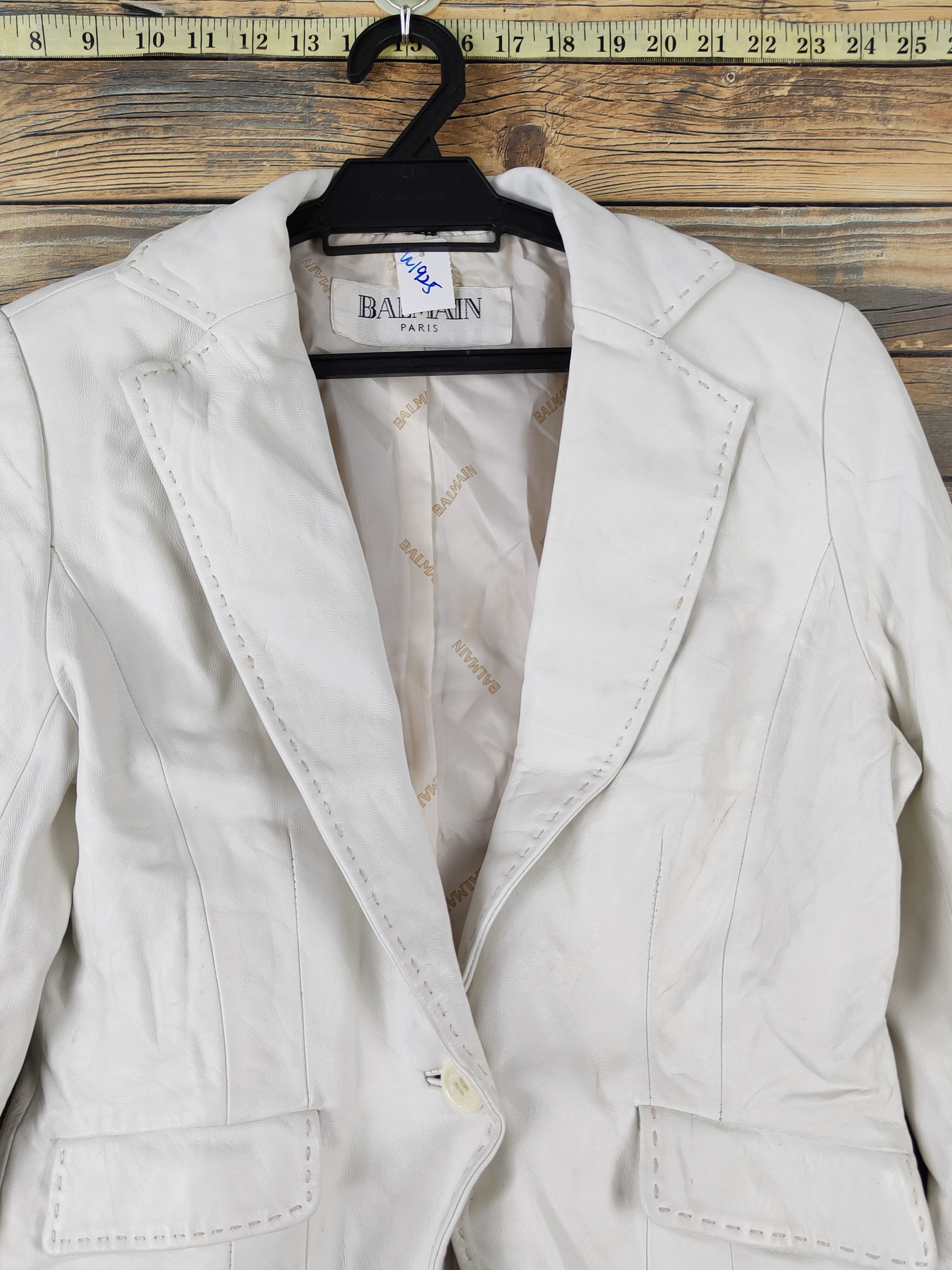 Balmain DL Balmain japan vintage White Blazers #W1925 Size S / US 4 / IT 40 - 2 Thumbnail