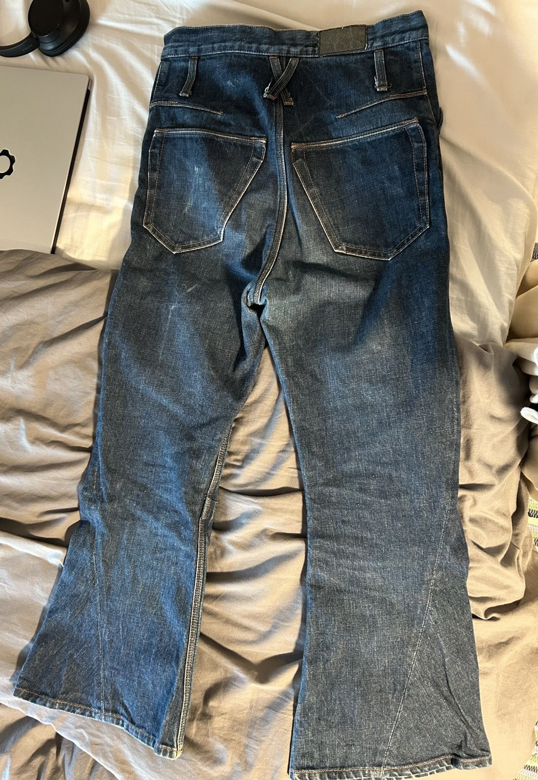 KOZABURO Kozaburo Cropped 3d flare jeans Size US 28 / EU 44 - 4 Thumbnail