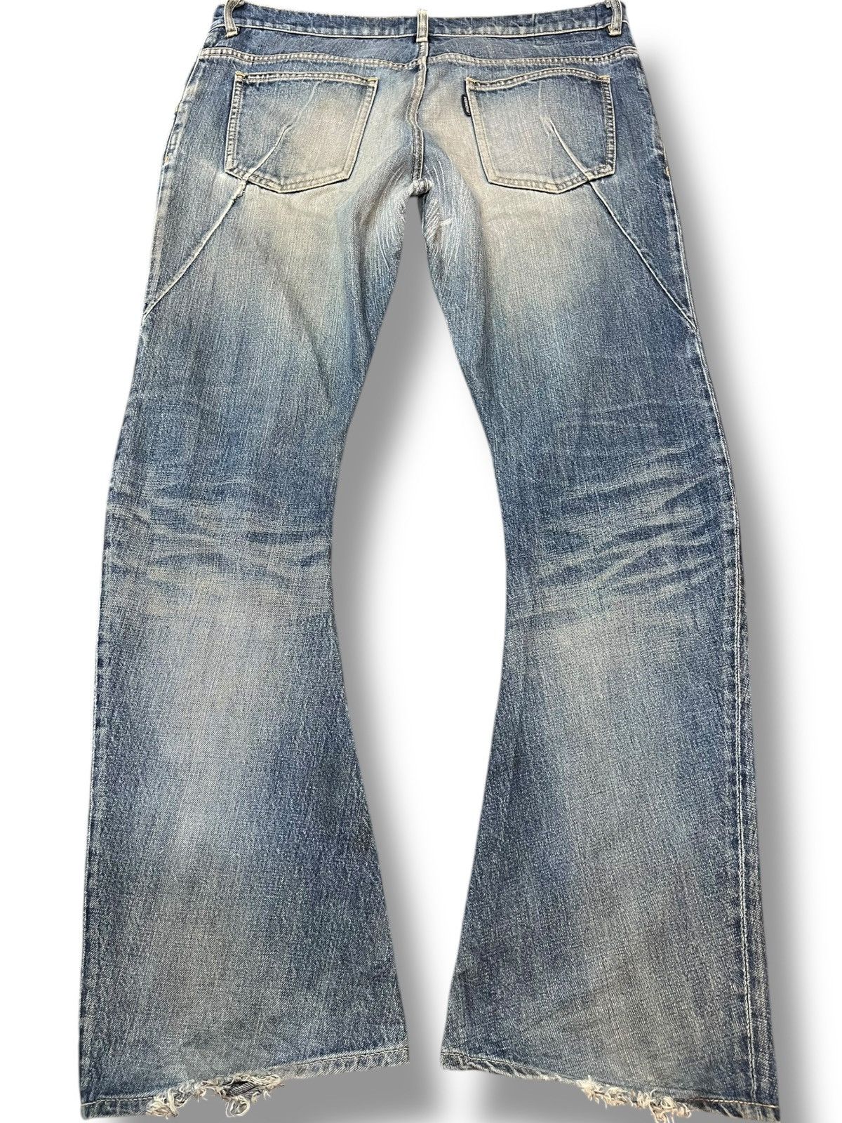 Kazuyuki Kumagai Attachment Vintage Attachment By Kazuyuki Kumagai Curve Leg Flare Denim Size US 36 / EU 52 - 6 Thumbnail