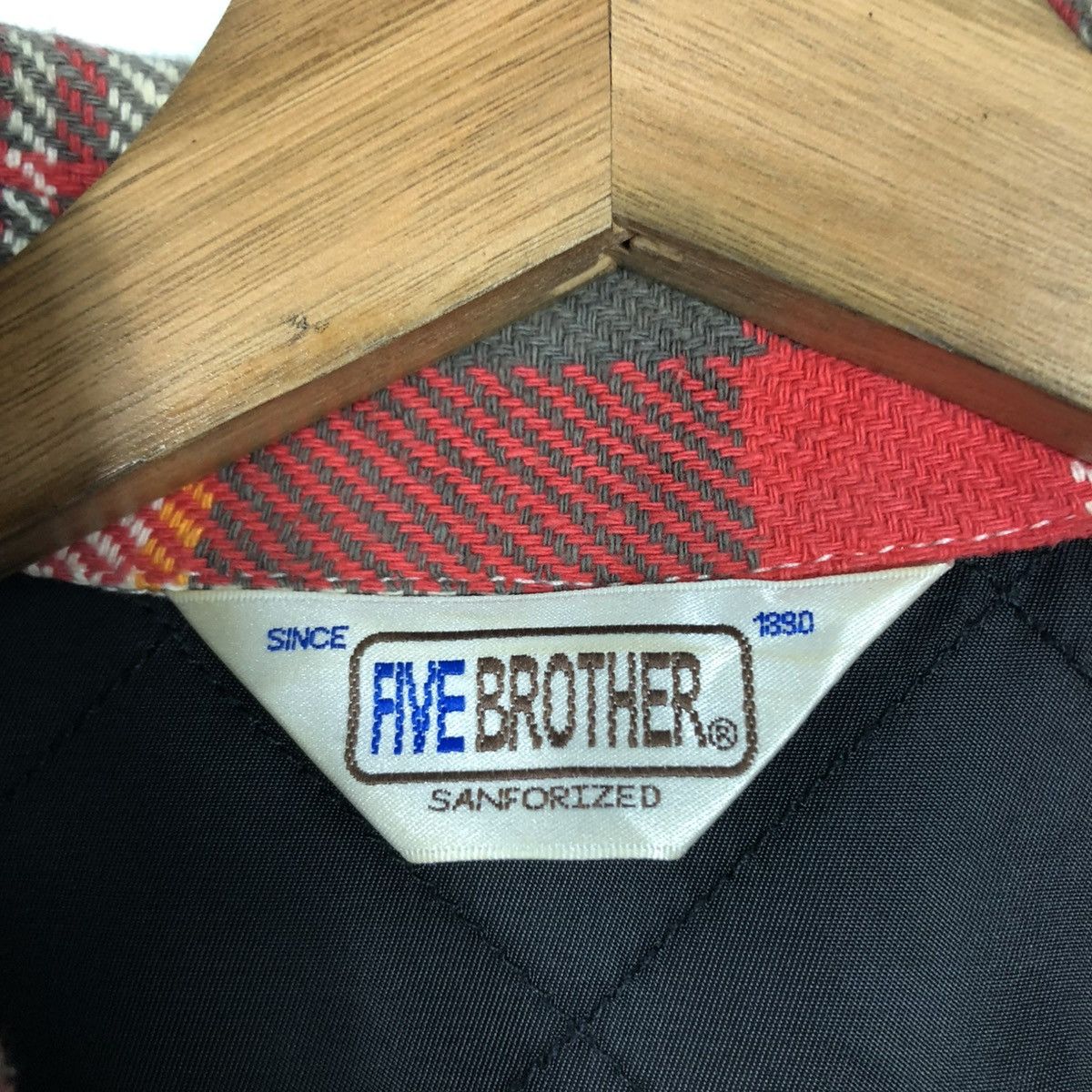 FiveBrother × Vintage 🔥VINTAGE FLANNEL JACKET FIVE BROTHER UNION MADE TARTAN Size US S / EU 44-46 / 1 - 17 Thumbnail