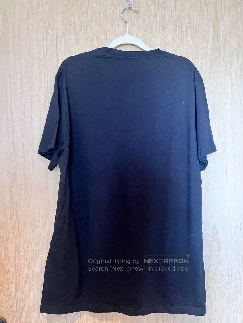 Loewe Loewe Black short sleeve T-shirt with small logo embroider Size M / US 6-8 / IT 42-44 - 3 Thumbnail