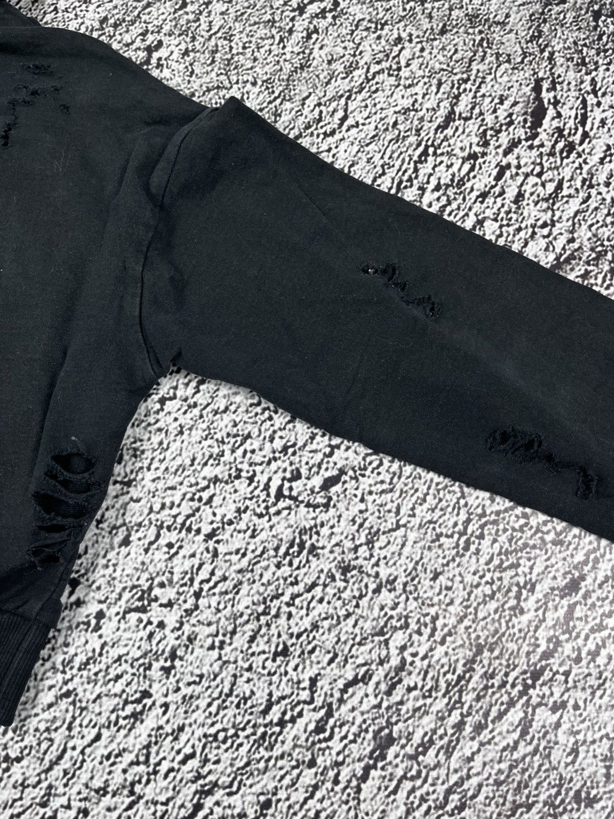 Vintage Vintage Y2K cropped ripped hoodie opium avantgarde style S Size S / US 4 / IT 40 - 8 Thumbnail