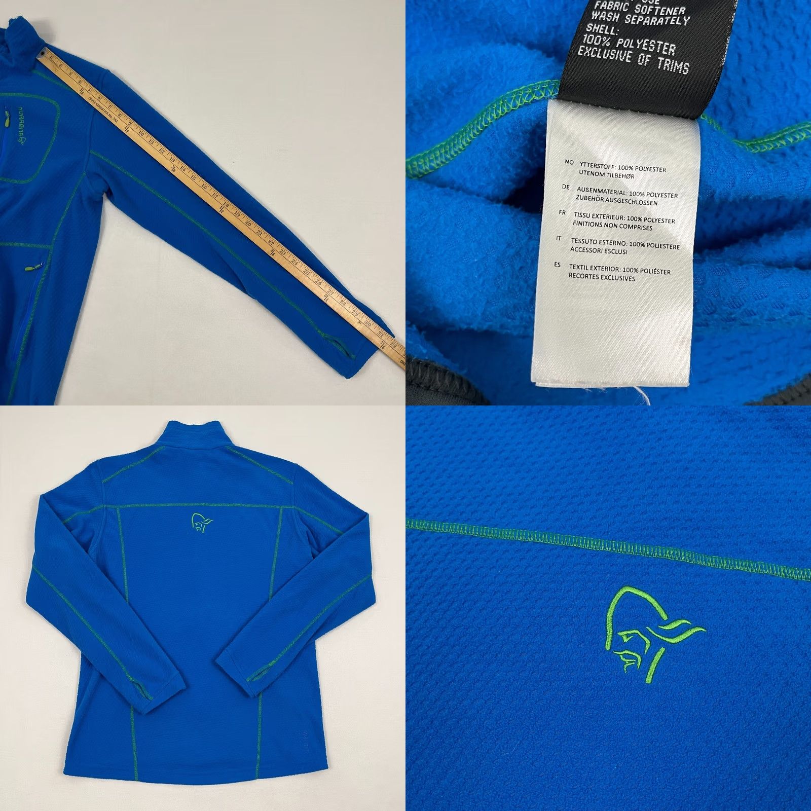Vintage Norrona Lofoten Warm 1 Jacket Men M Blue Fleece Full Zip Outdoor Midlayer Hiking Shirt Size US M / EU 48-50 / 2 - 8 Thumbnail