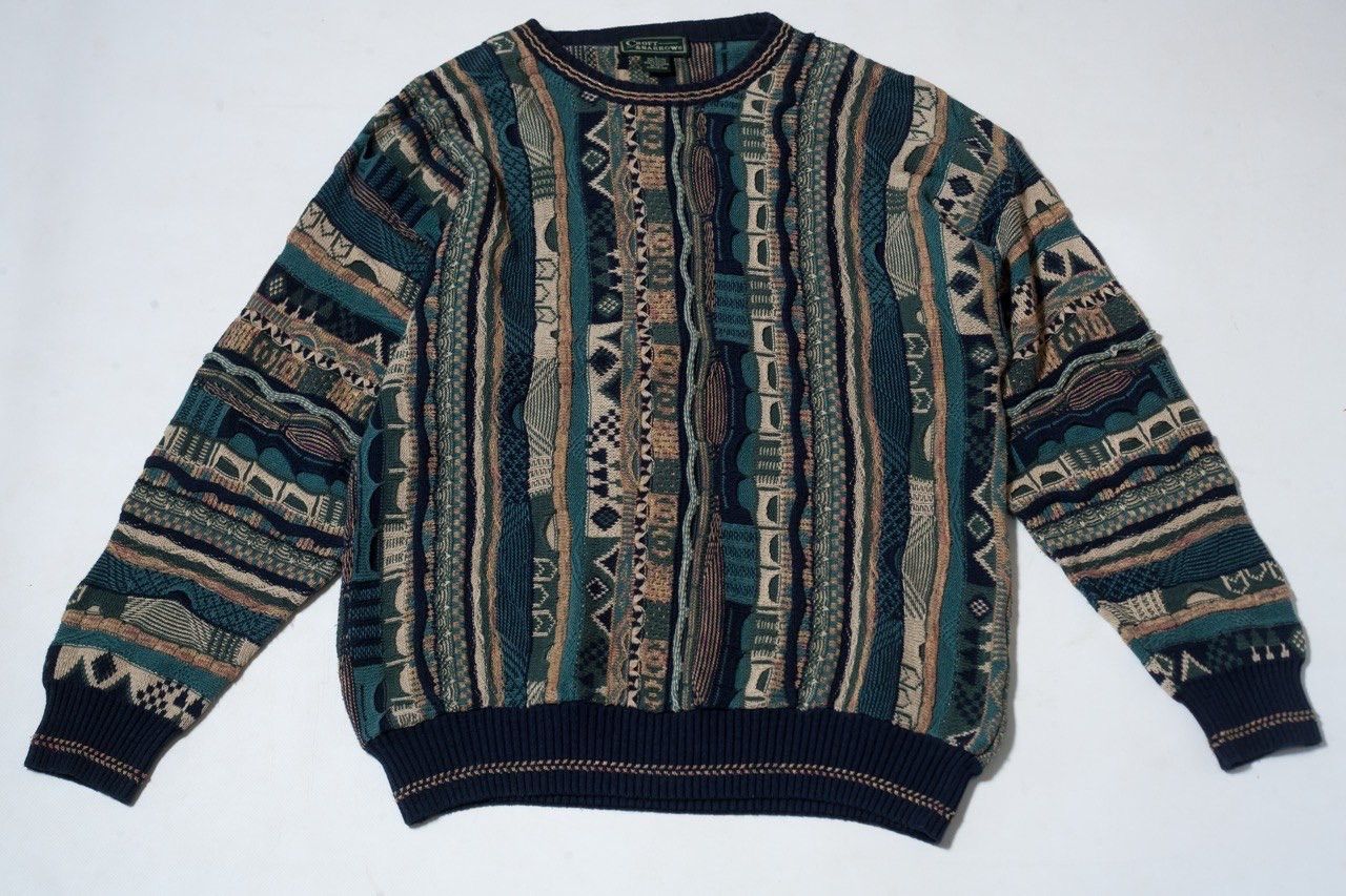 Vintage Croft&Barrow Vintage 90's Coogi Inspired Sweater Knit Size US L / EU 52-54 / 3 - 1 Thumbnail