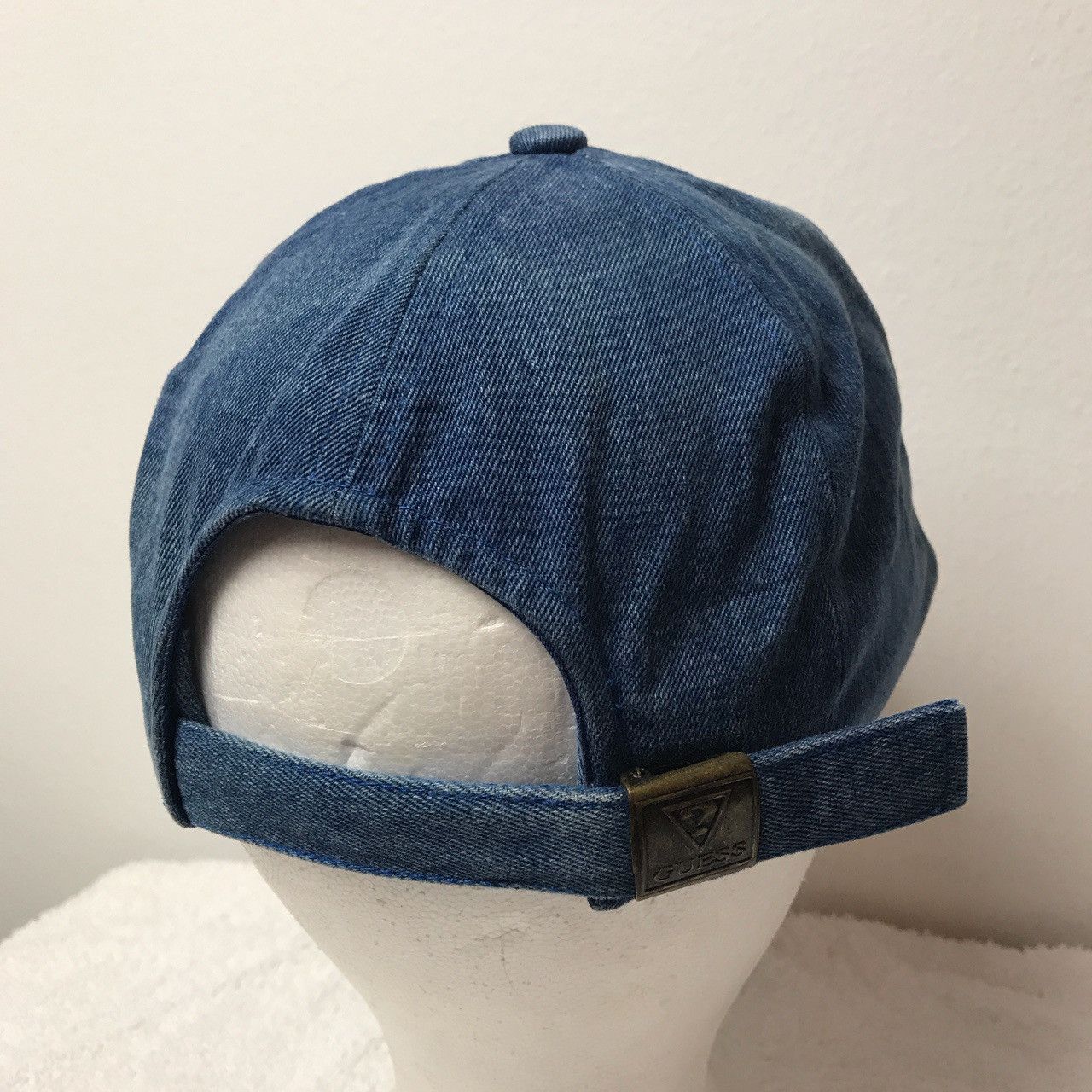 Guess × Vintage Vintage Guess Jeans Usa Dad Hat Adult size Denim Rhinestones Size ONE SIZE - 2 Thumbnail