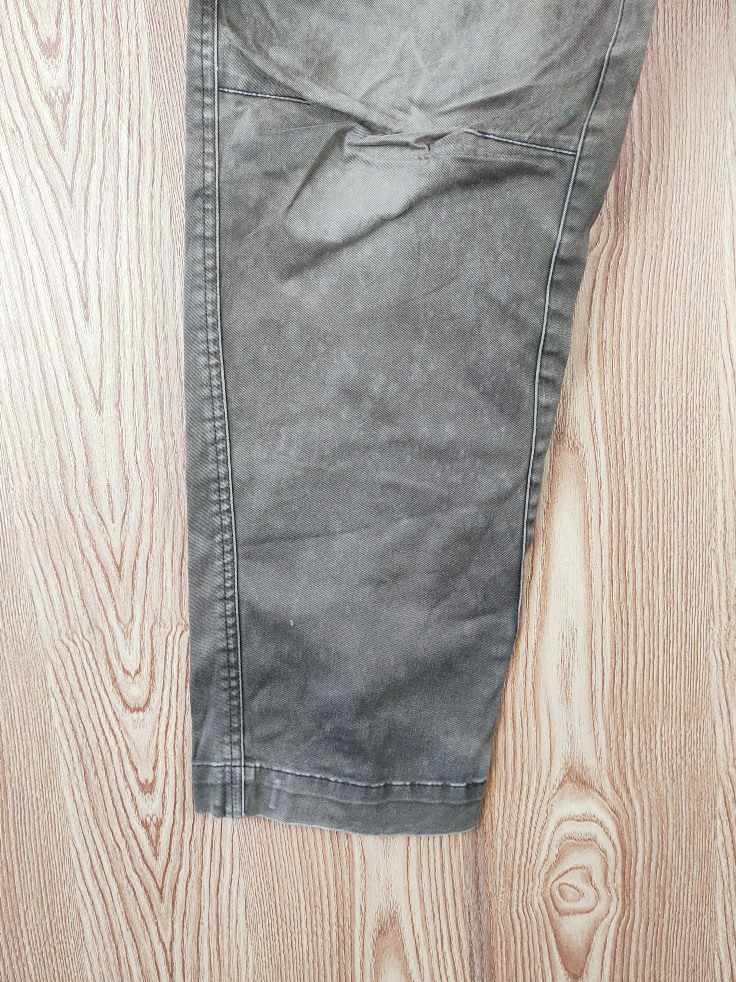Japanese Brand Xebec Dark Gray Faded Multipocket Tactical Cargo Pants #W623 Size US 31 - 4 Thumbnail
