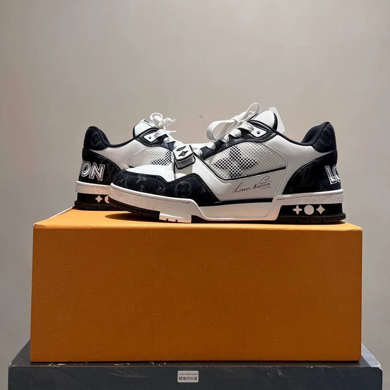 Louis Vuitton LV Trainer Black White Sneakers-2508 Size US 7.5 / EU 40-41 - 3 Thumbnail