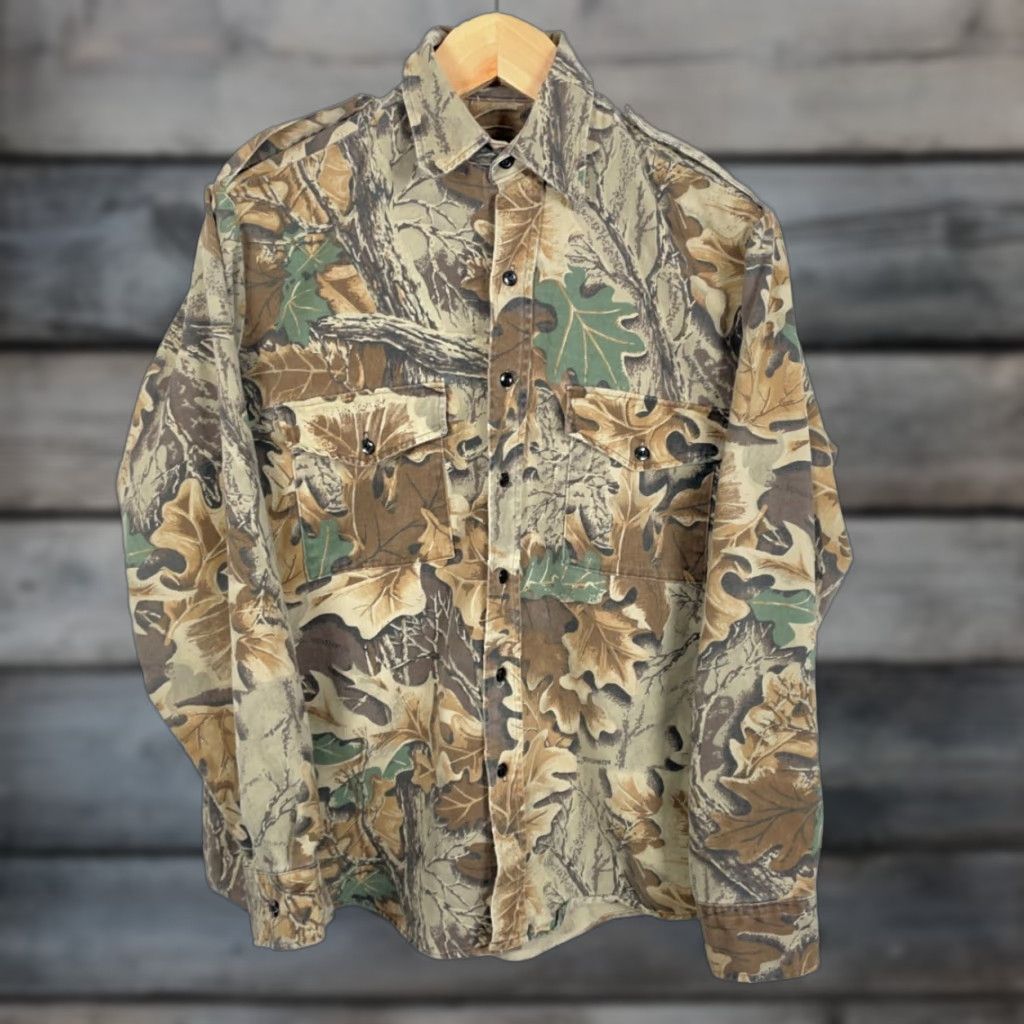 Vintage VINTAGE Gander Mountain Camouflage Flannel Shirt Men’s Medium Brown Camouflage USA Made Size US M / EU 48-50 / 2 - 1 Thumbnail