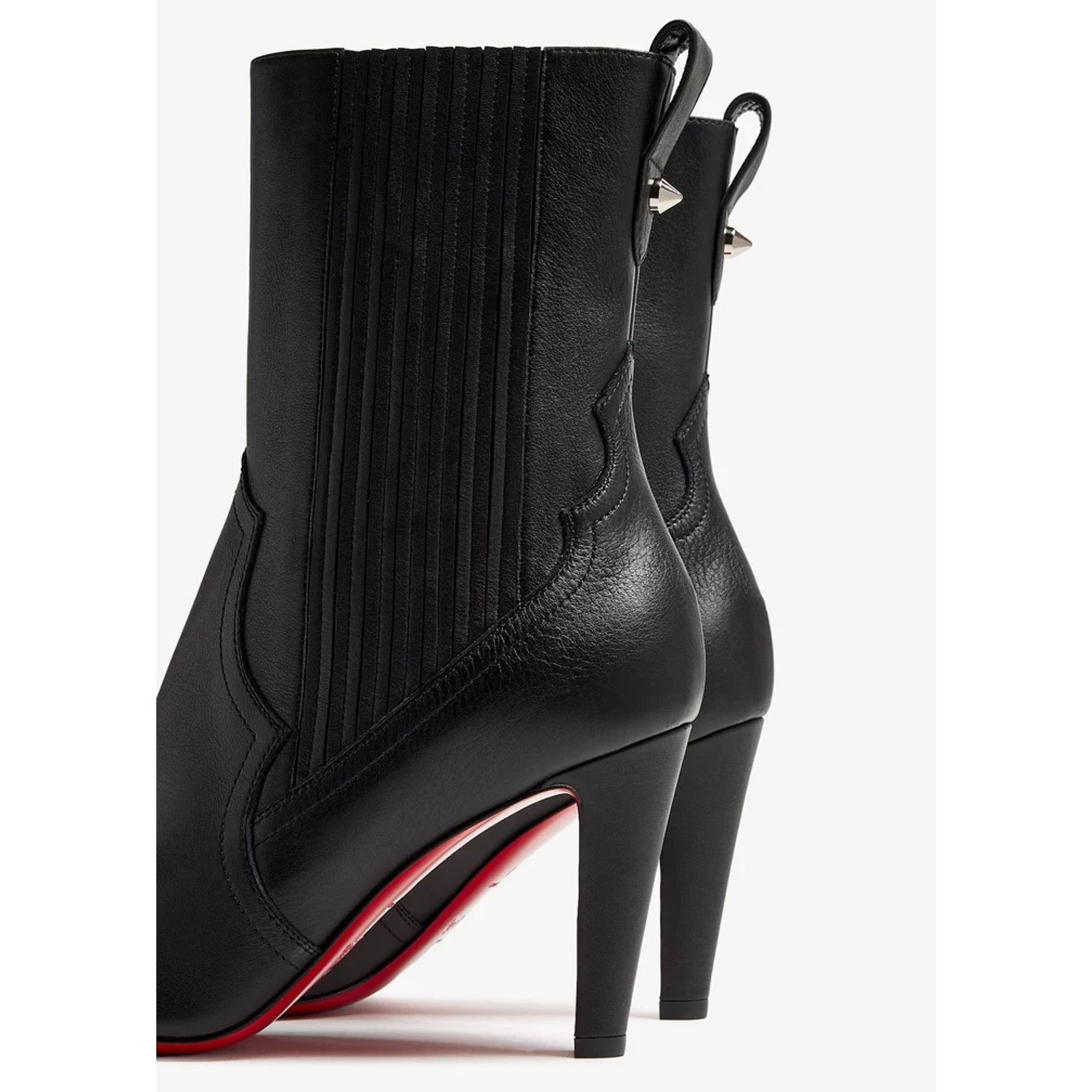 Christian Louboutin Christian Louboutin Santigag 85 Black Leather Ankle Boot 39 Size US 8 / IT 38 - 13 Thumbnail