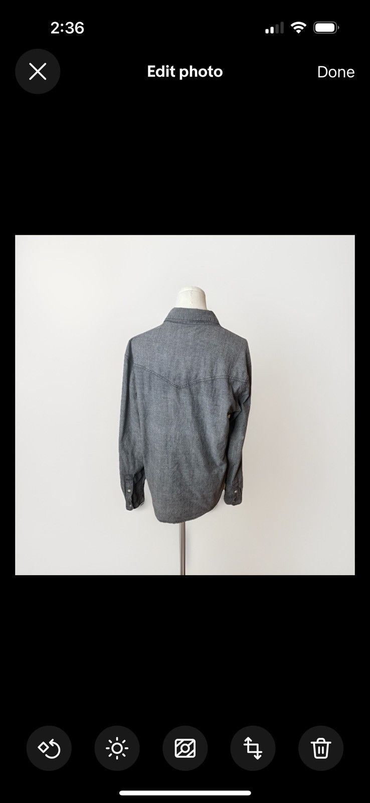 Levi's Vintage Clothing Levis Gray Snap Shirt Men's M Aztec Flannel Lined Jacket. Size US M / EU 48-50 / 2 - 4 Thumbnail