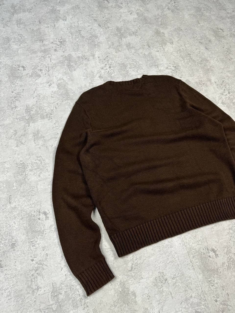 Polo Ralph Lauren Vintage Polo Ralph Lauren y2k Knitted Brown Sweater Size US L / EU 52-54 / 3 - 8 Thumbnail