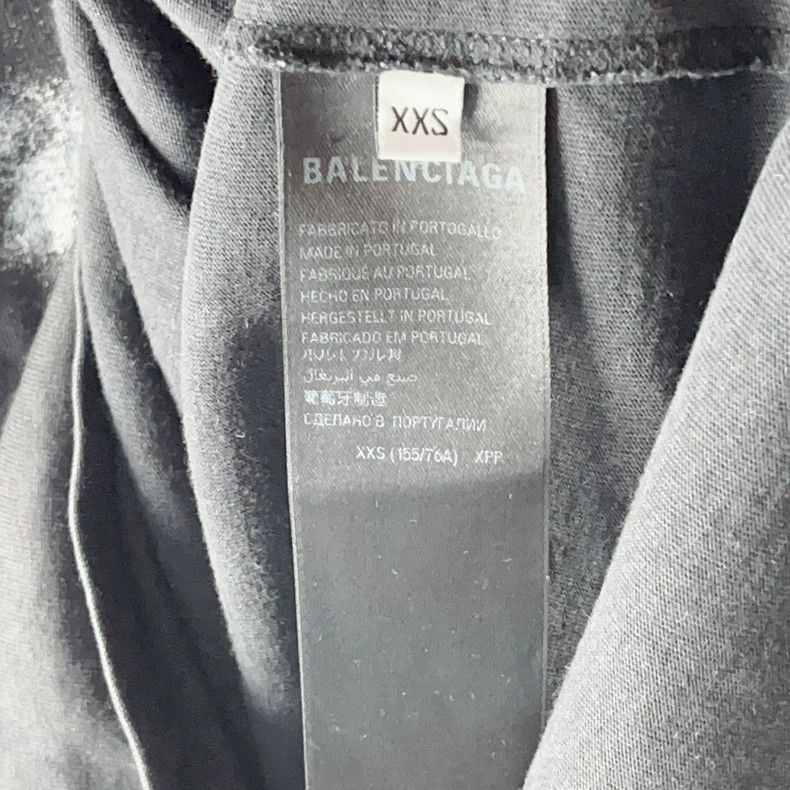 Balenciaga Balenciaga Letter printed T-shirt with round neck and shor Size US XXS / EU 40 - 5 Thumbnail