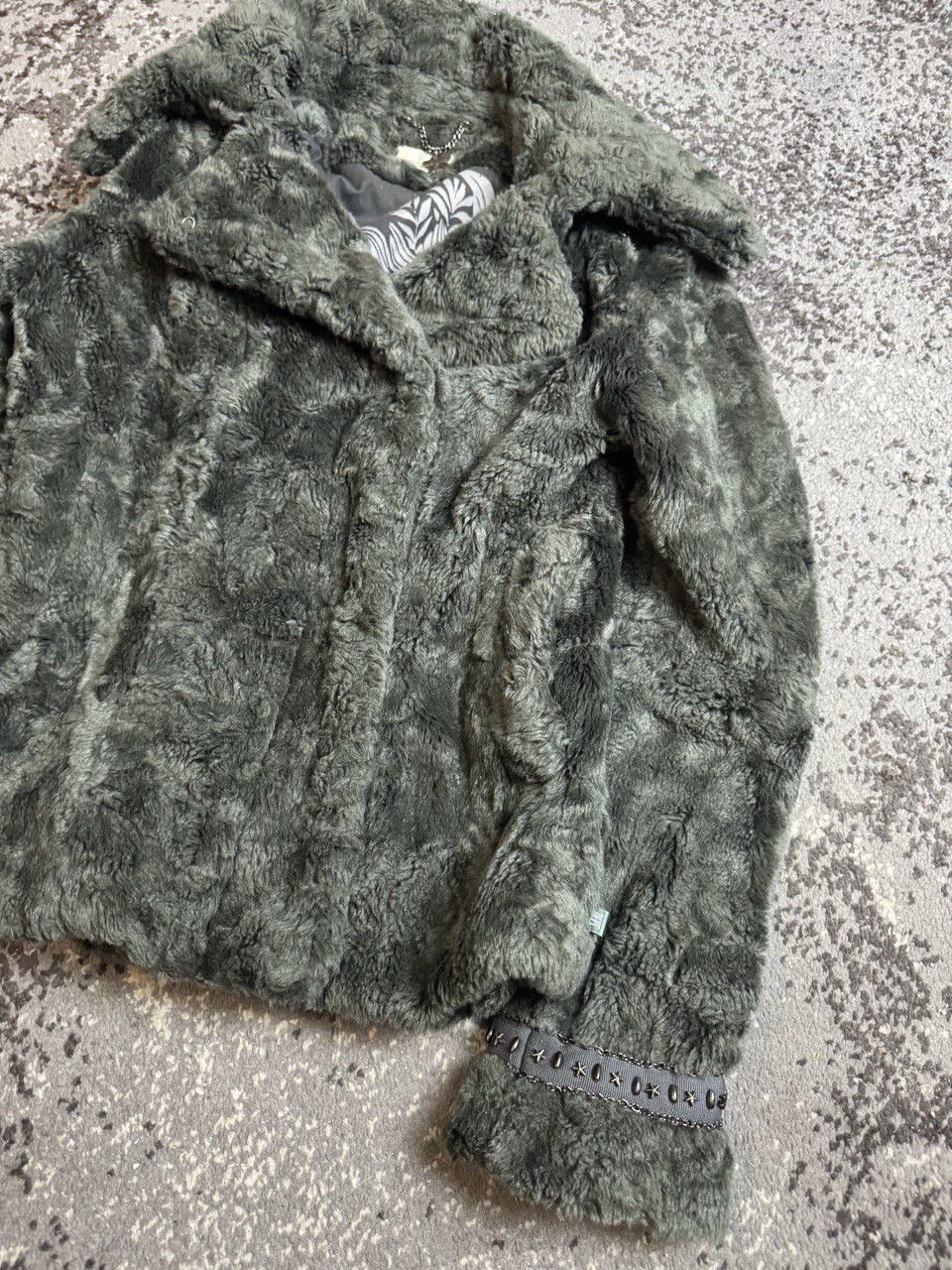 Japanese Brand × Vintage Vintage Y2K Fur Avantgarde Opium Carti Style Jacket Size US M / EU 48-50 / 2 - 2 Thumbnail