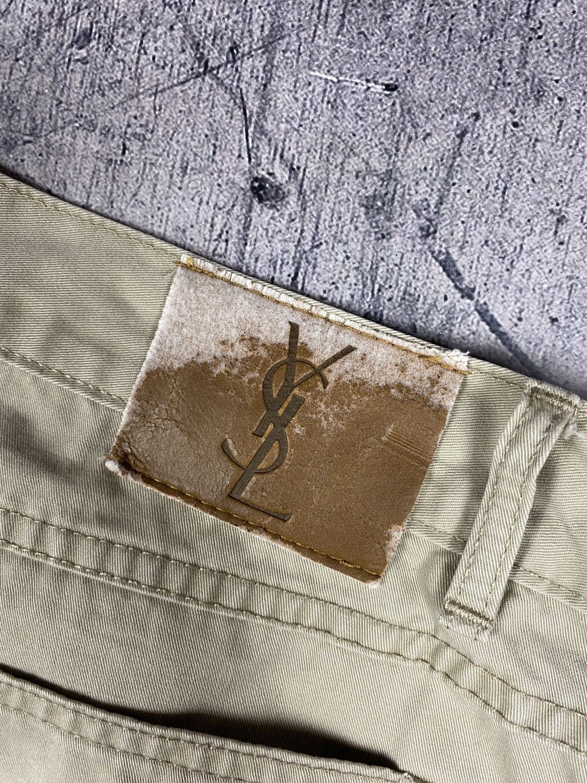 Vintage Yves Saint Laurent YSL 90’s Y2K Denim Chino Pants Jeans Size US 36 / EU 52 - 5 Thumbnail