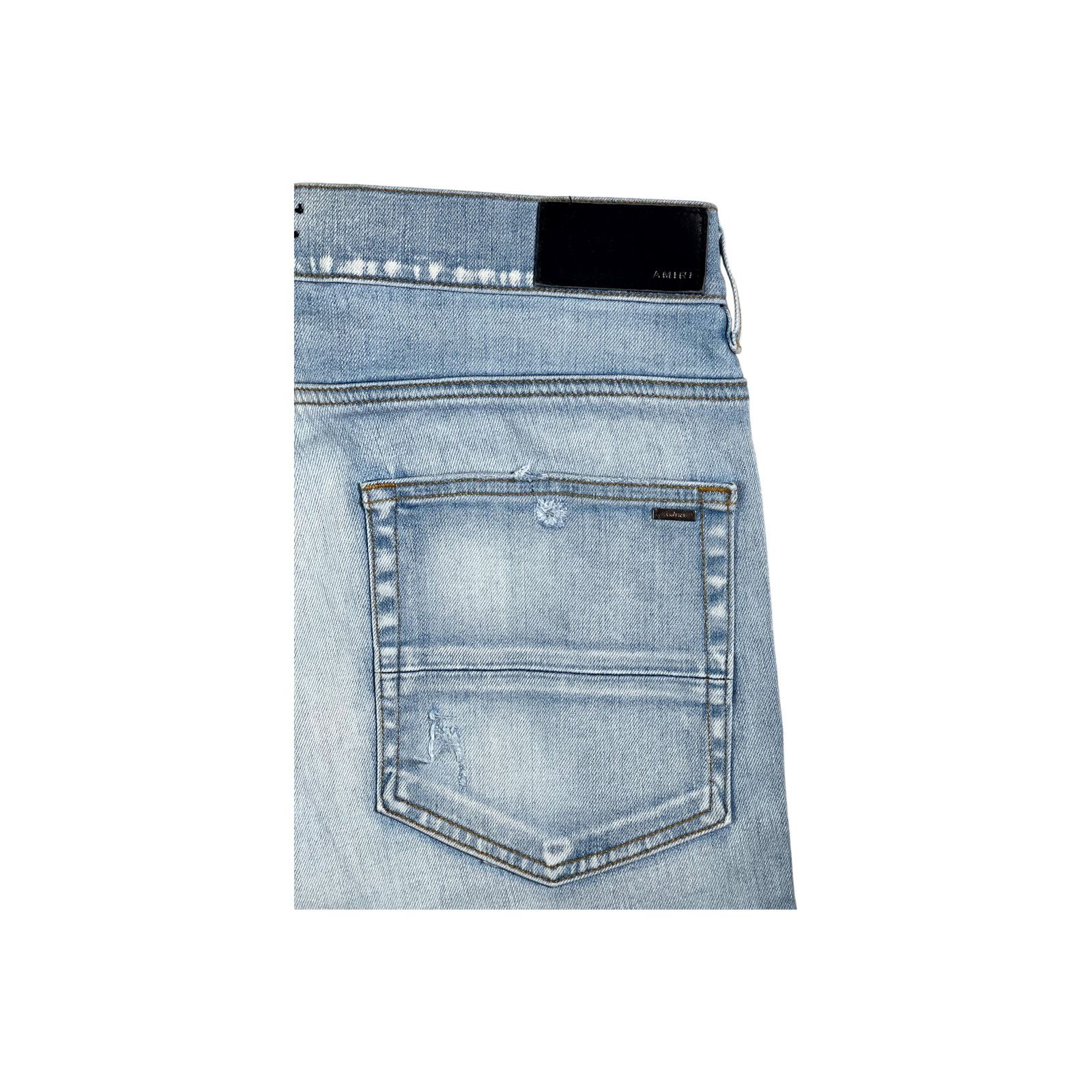 Amiri Amiri MX1 Camo Patch Light Wash Jeans Size US 36 / EU 52 - 5 Thumbnail