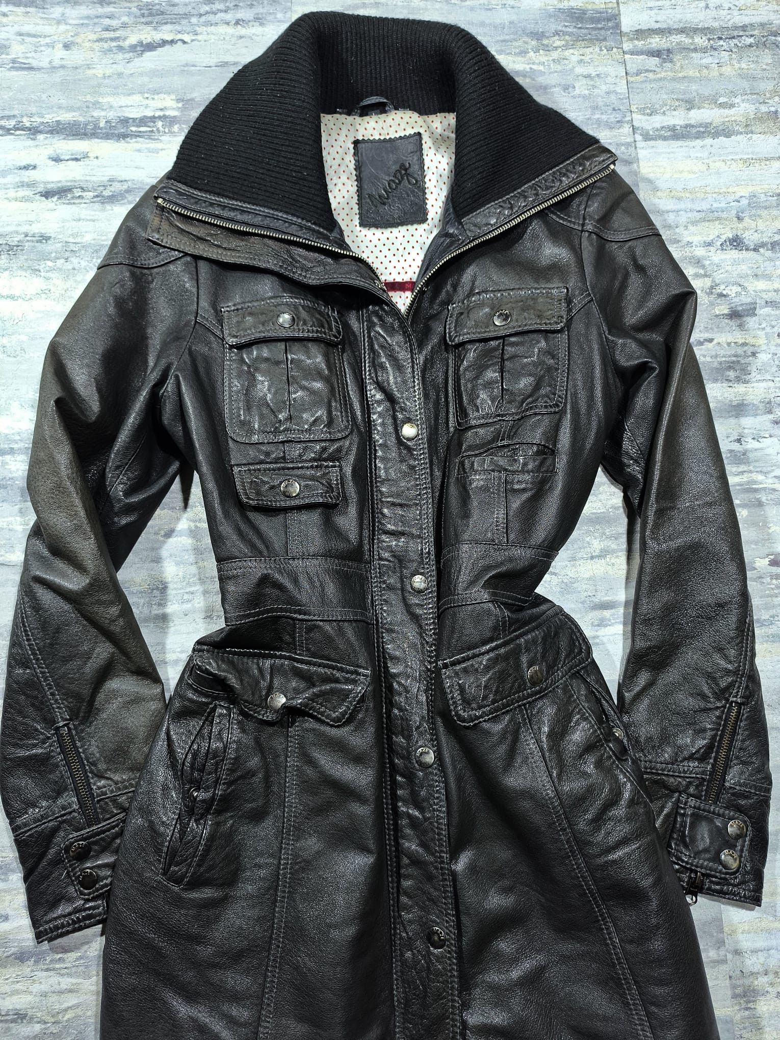 Yasuyuki Ishii AvantGarde Rick Owens Type Military Leather Coat Vtg 90s Size L / US 10 / IT 46 - 3 Thumbnail