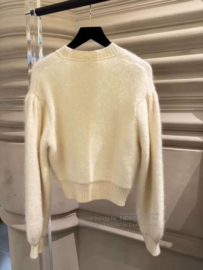 Fendi Fendi White Mohair Cardigan Size S / US 4 / IT 40 - 5 Thumbnail