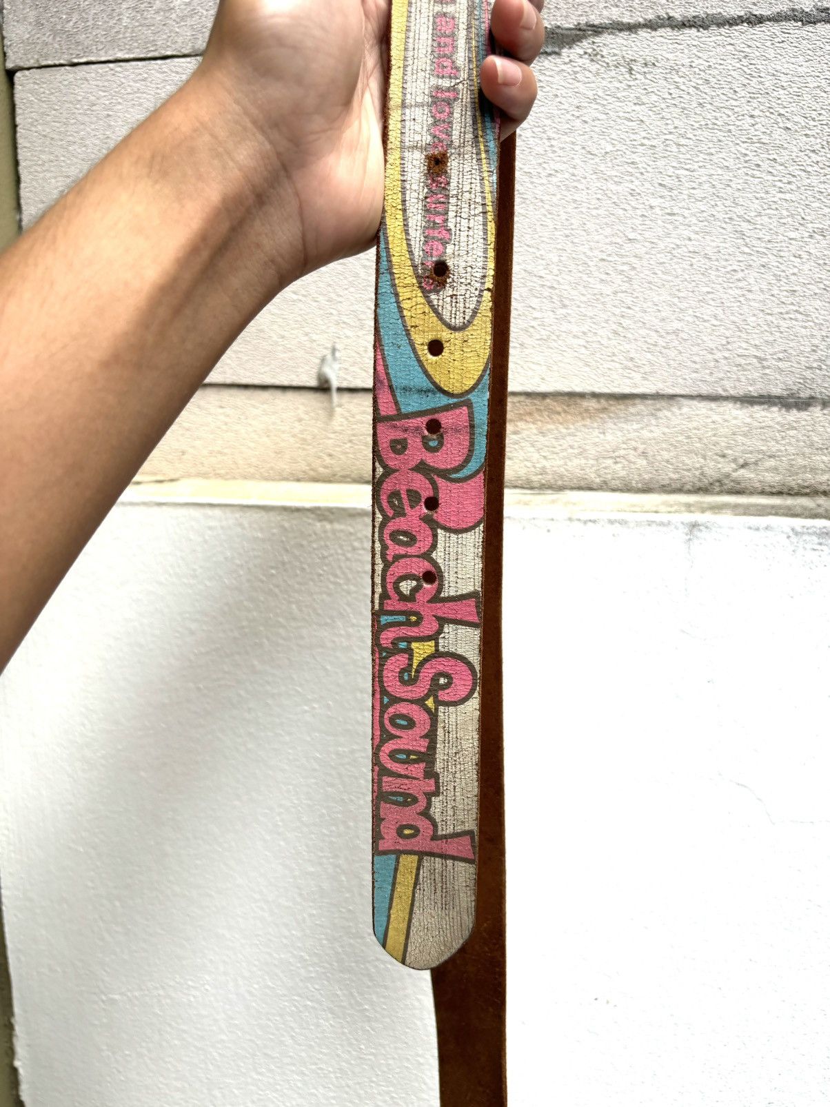 Japanese Brand Vintage Beach Sound Surf Belt (size 35-38 ) Size ONE SIZE - 9 Thumbnail