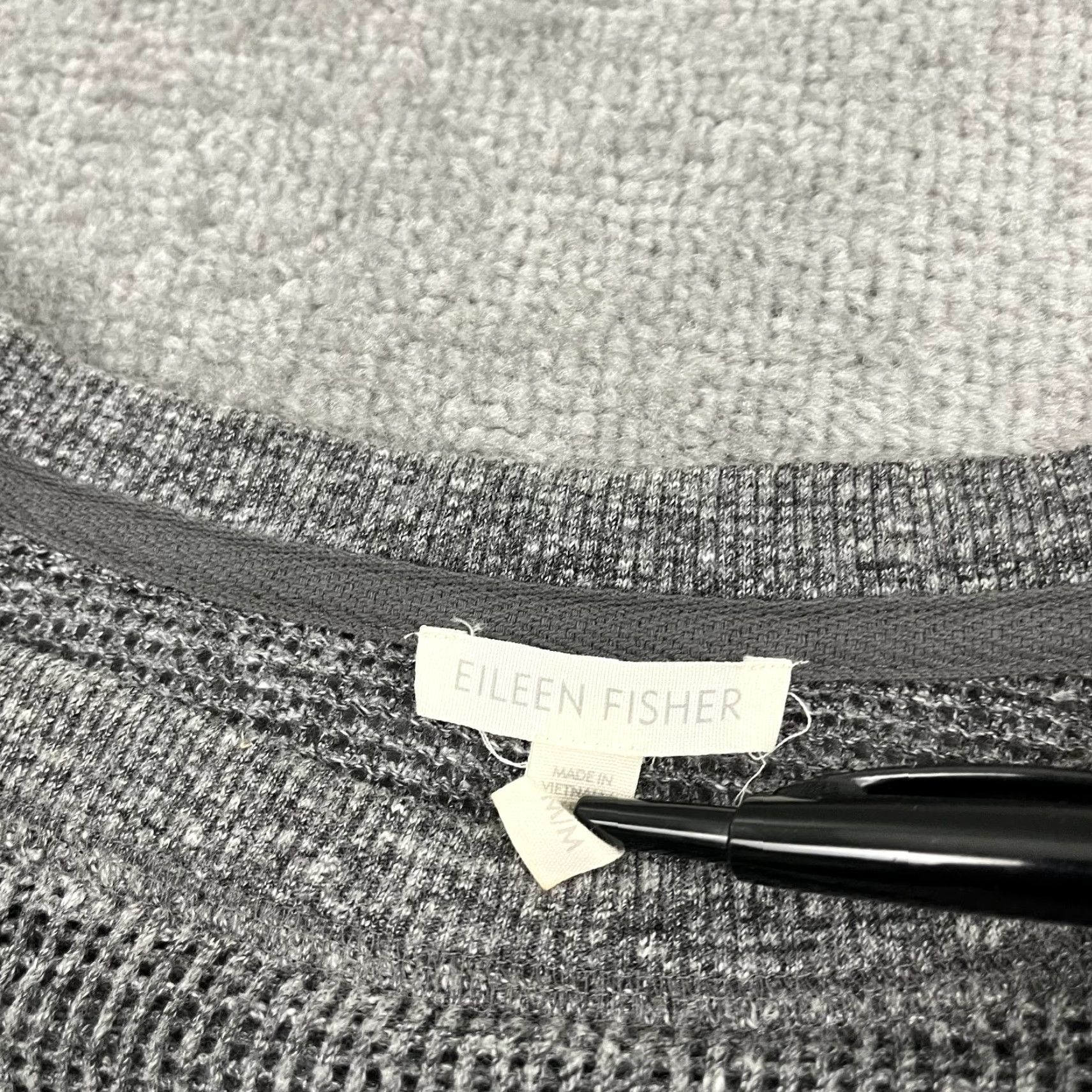 Eileen Fisher Eileen Fisher Sweater Women’s Medium Gray Cotton Stretch Crew Pullover Lightweight Breathable Casual Size M / US 6-8 / IT 42-44 - 2 Thumbnail