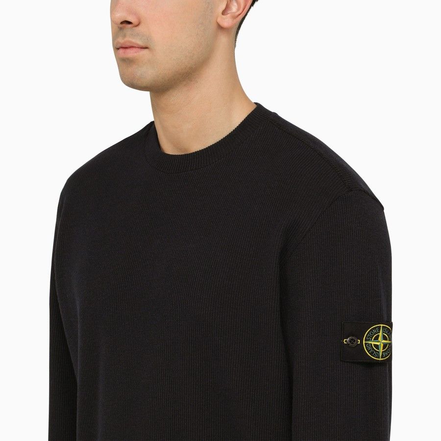 o1d2blof0624 Logo Crewneck Sweaters in Navy Blue