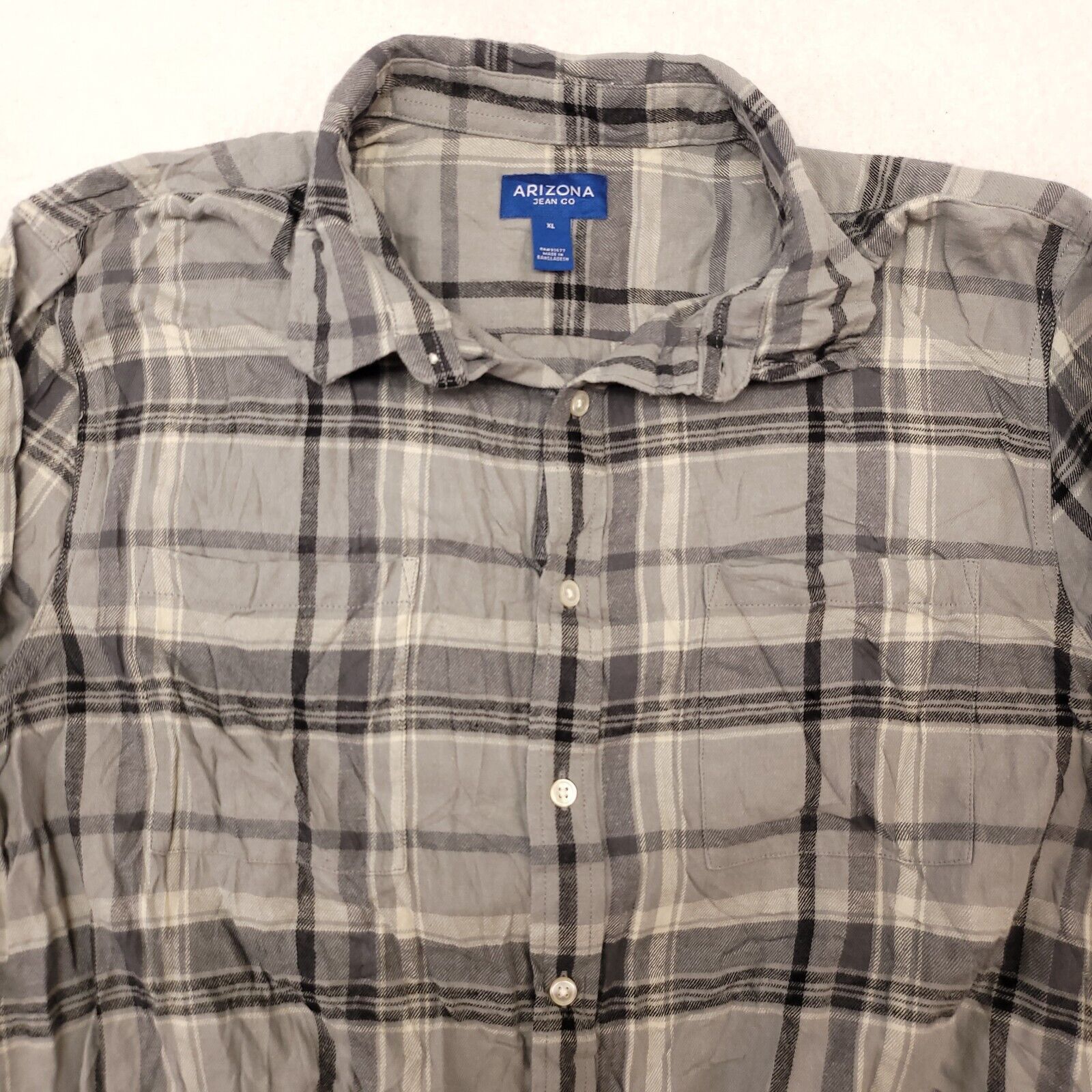 Arizona Jean Co. Arizona Jean Co Madras Flannel Button Up Shirt Mens Size XL Size US XL / EU 56 / 4 - 1 Thumbnail