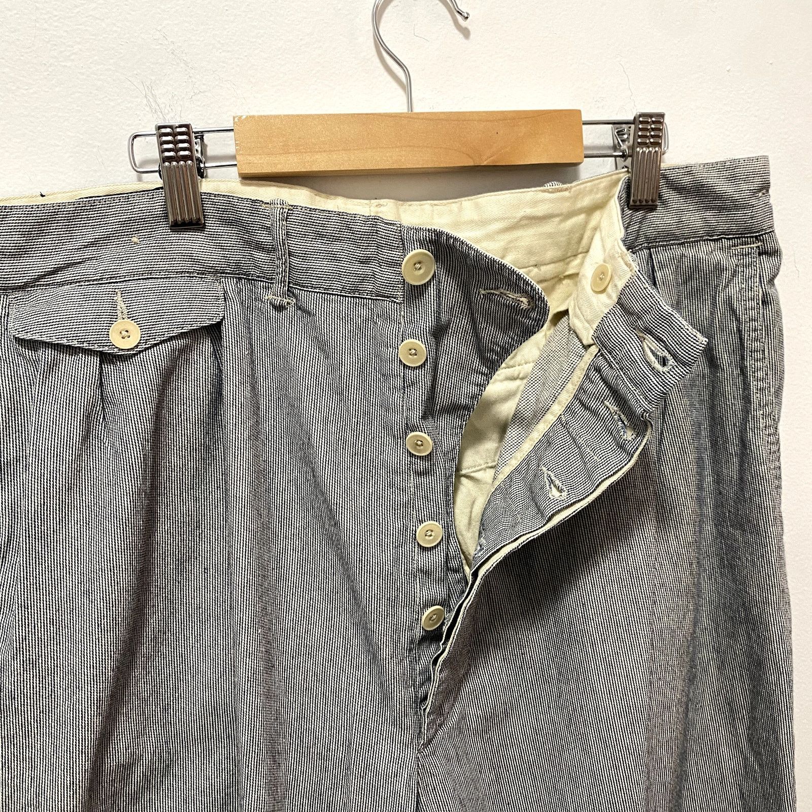 RRL Ralph Lauren RRL Double RL Railroad Stripe Trouser Button Fly Pants Size US 36 / EU 52 - 3 Thumbnail