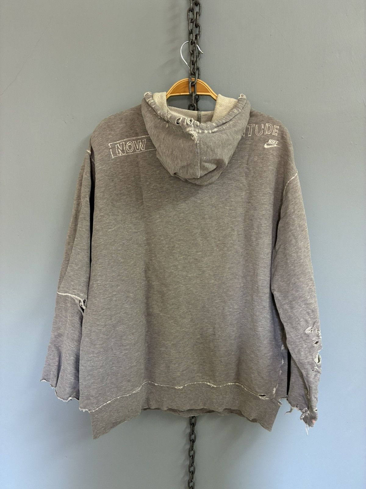 Nike Nike Now Bring Ya Attitude Distress hoodie design Size US XL / EU 56 / 4 - 2 Thumbnail