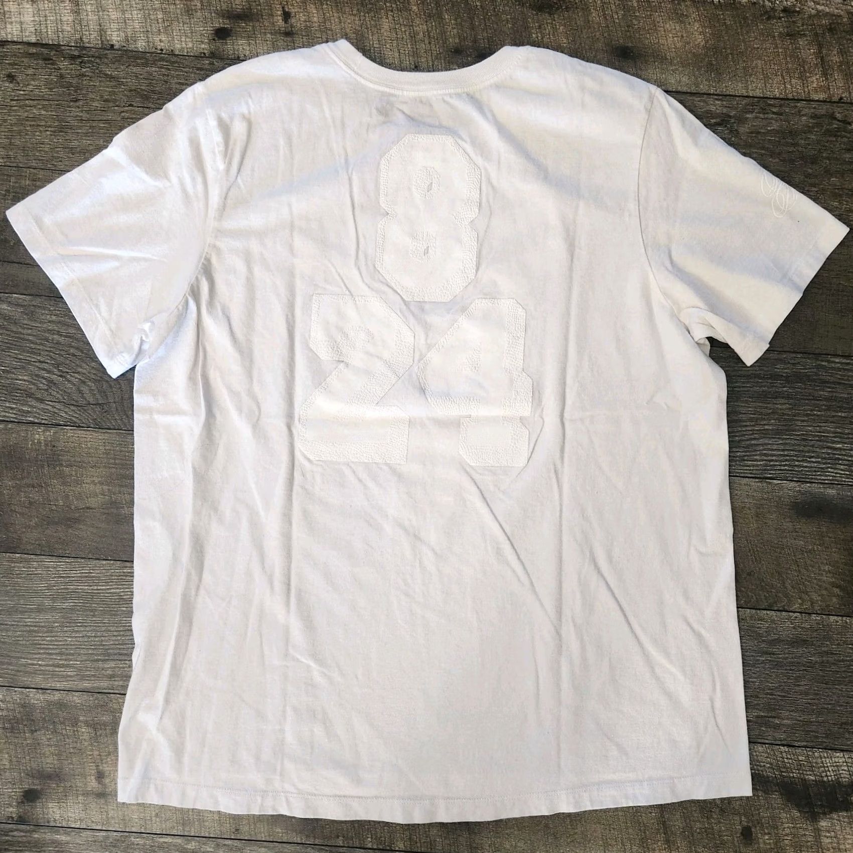 Nike Nike Kobe Black Mamba T Shirt Tee Mens XL White Double Sided Textured 8 24 Rare Size US XL / EU 56 / 4 - 6 Thumbnail