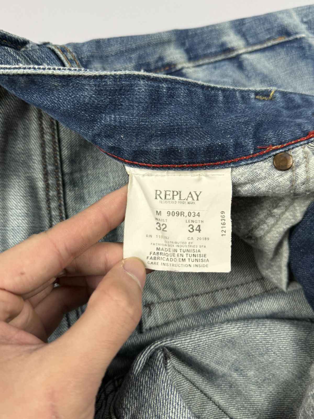 Japanese Brand Vintage Replay Distressed Jeans Denim Size US 32 / EU 48 - 12 Thumbnail