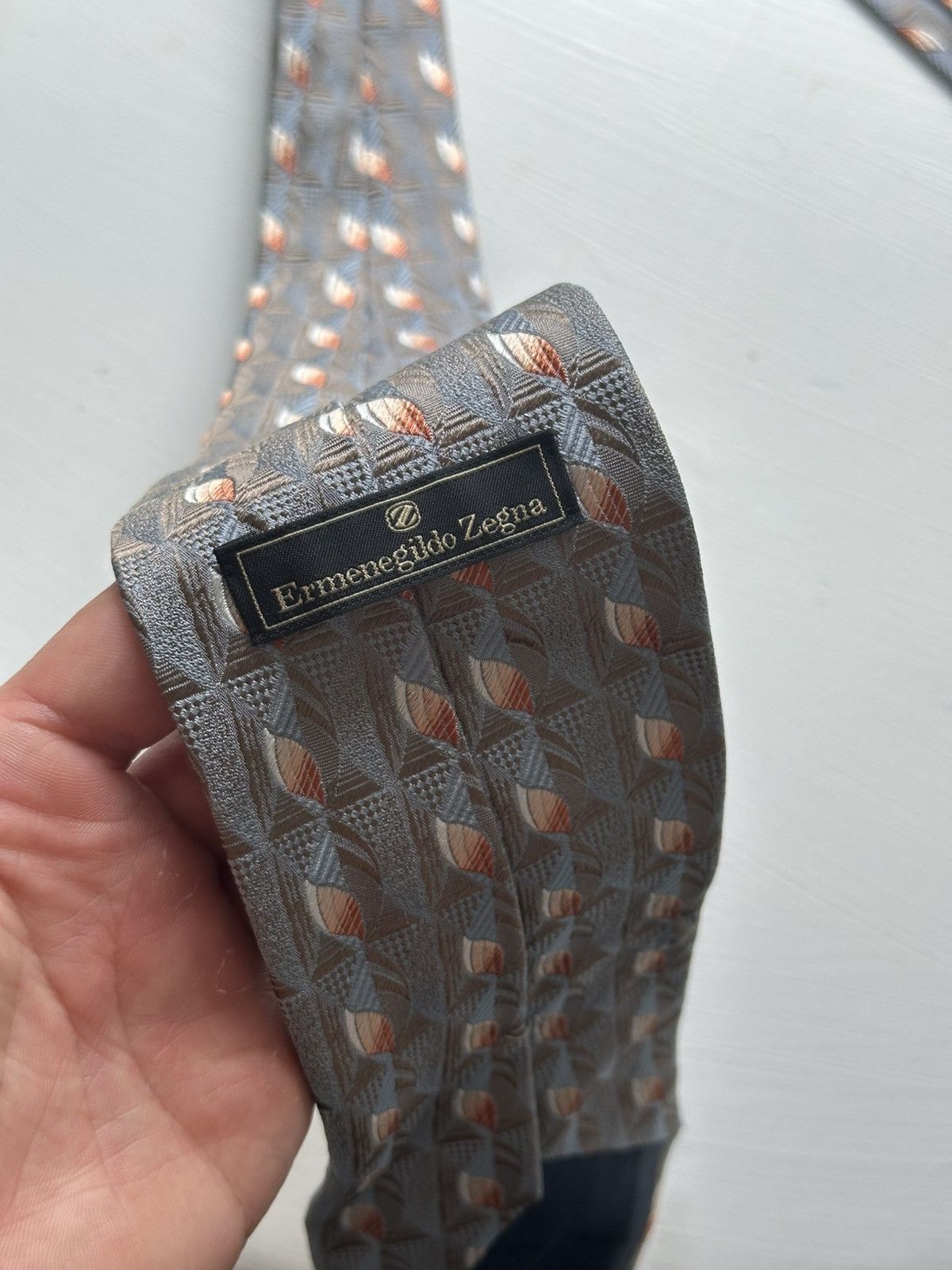 Ermenegildo Zegna × The Tie Bar Ermenegildo Zegna Tie 90s Monogram Cravatca Y2K Calssic Size ONE SIZE - 6 Thumbnail