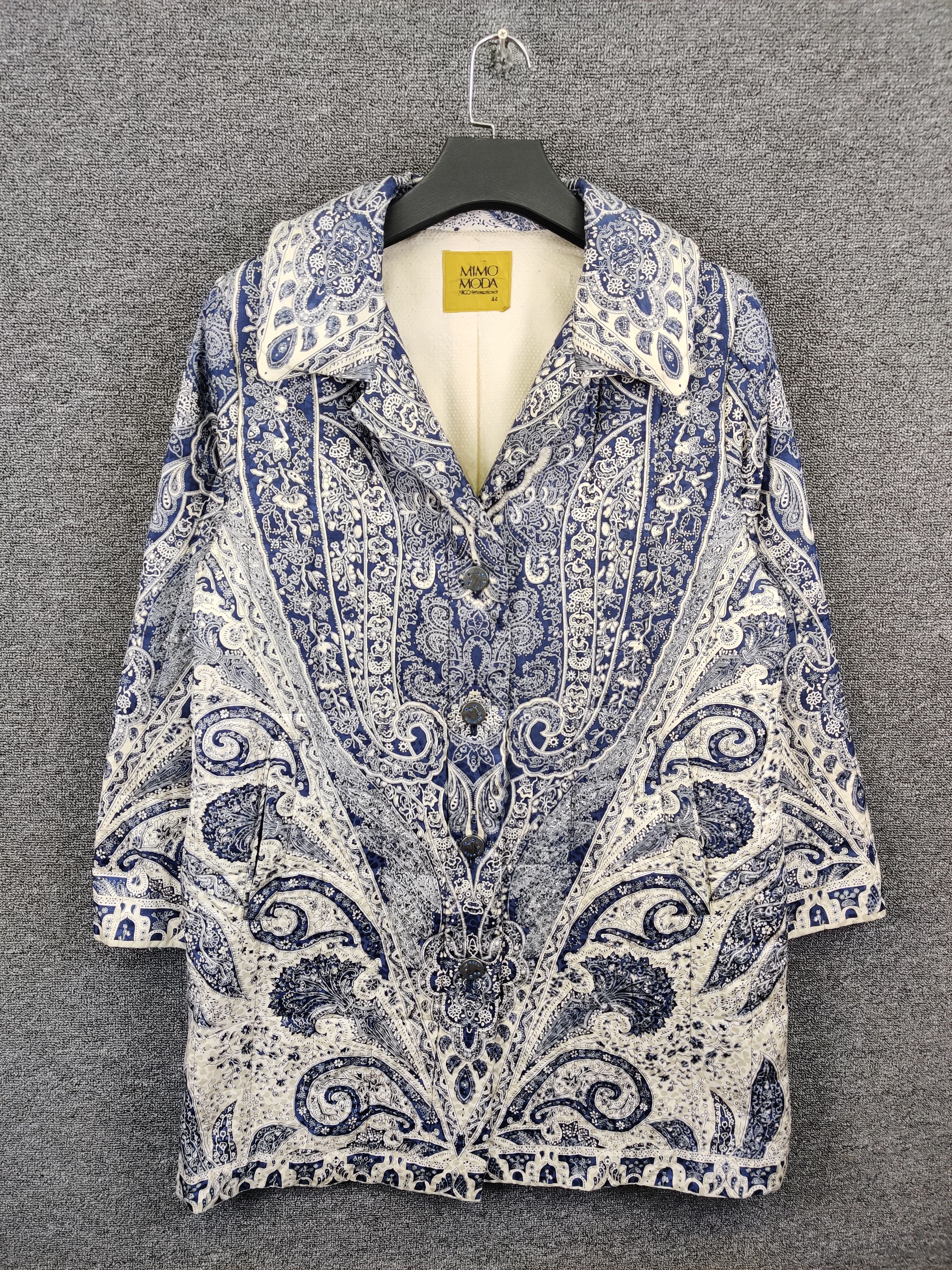 Japanese Brand Vintage Mimo Moda Paisley Long Jacket Nice Design Size US L / EU 52-54 / 3 - 1 Thumbnail