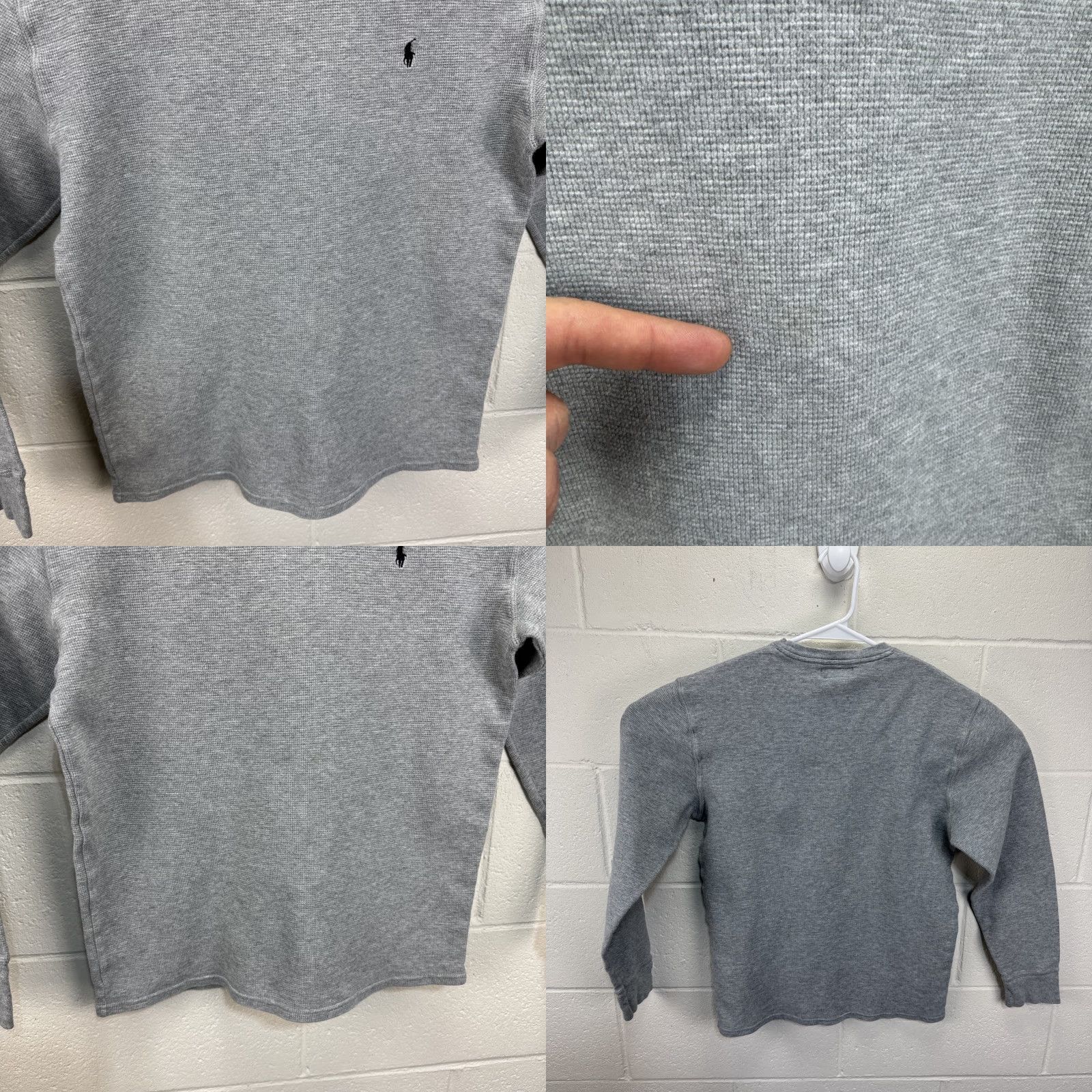Polo Ralph Lauren Polo Ralph Lauren Men's Classic Fit Thermal Long Sleeve Shirt L Light Gray Size US L / EU 52-54 / 3 - 8 Thumbnail