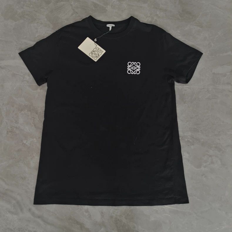 Loewe LOEWE Short sleeve T-shirt with embroidered logo on the ch Size S / US 4 / IT 40 - 1 Thumbnail