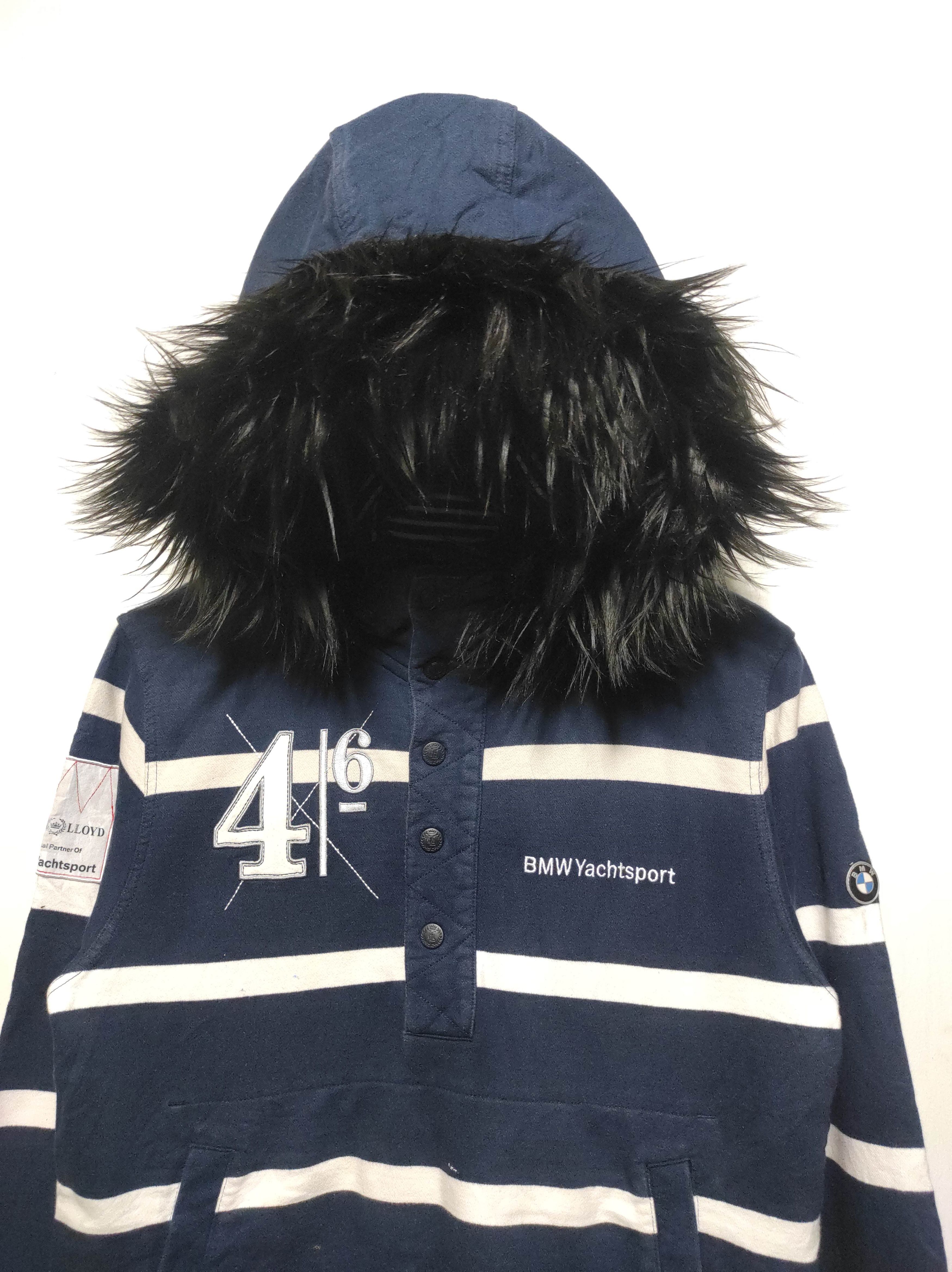 BMW × If Six Was Nine × Le Grande Bleu (L.G.B.) BMW Yachtsport Henri Lloyd Fur Hoodie LGB IfSixWasNine style Size US S / EU 44-46 / 1 - 2 Thumbnail