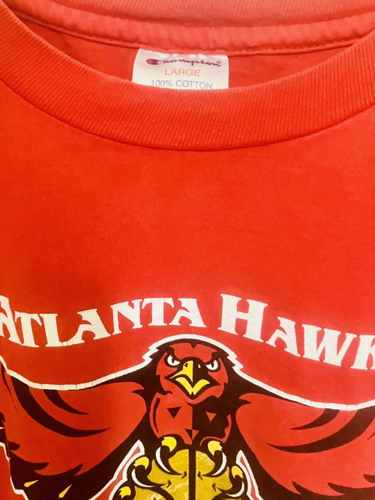 Champion Men’s Vintage Atlanta Hawks Champion Tshirt L Size US L / EU 52-54 / 3 - 2 Thumbnail